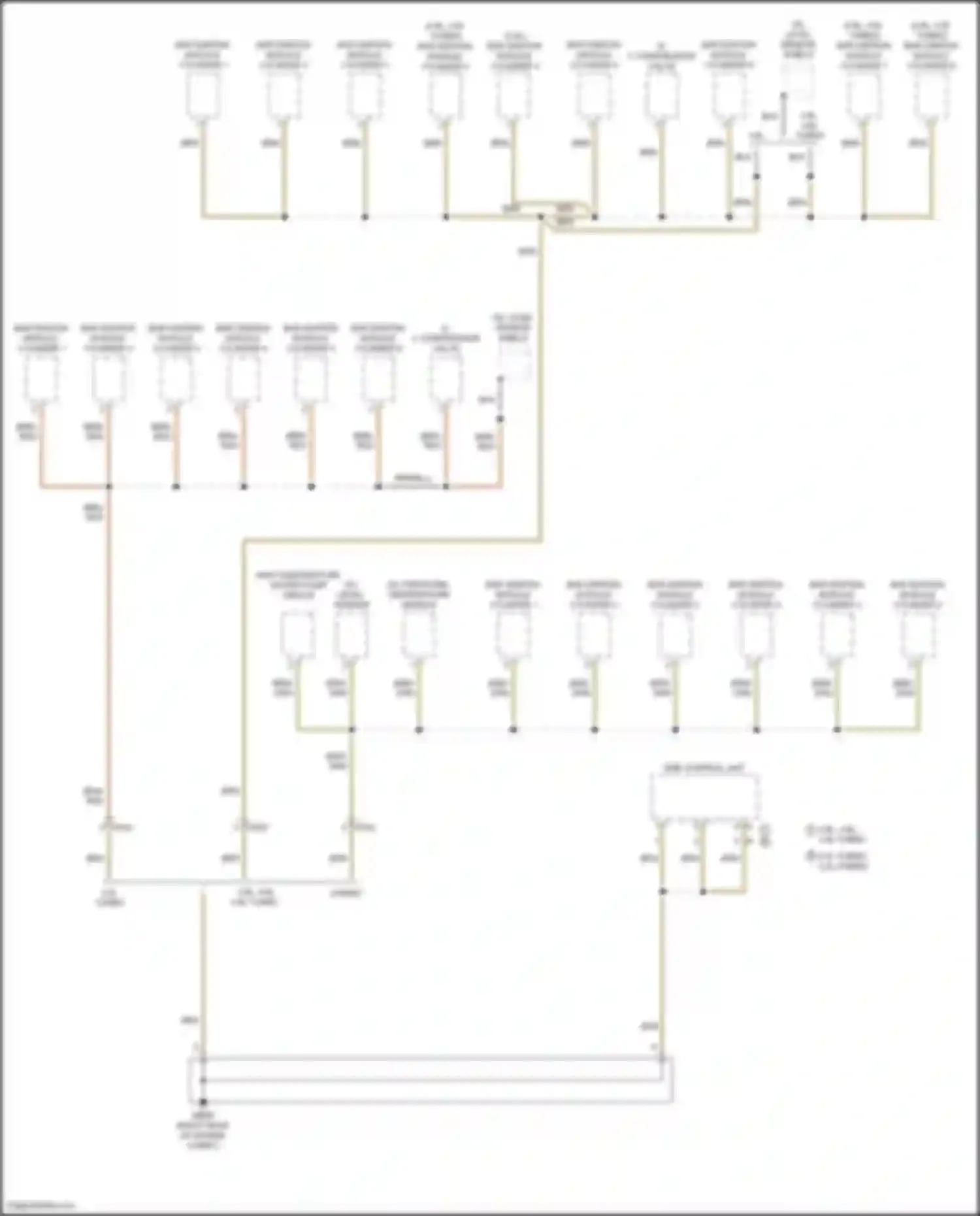 Panamera 4 Porsche 970 facelift (2013-2016): Ground distribution circuit (7 of 7)