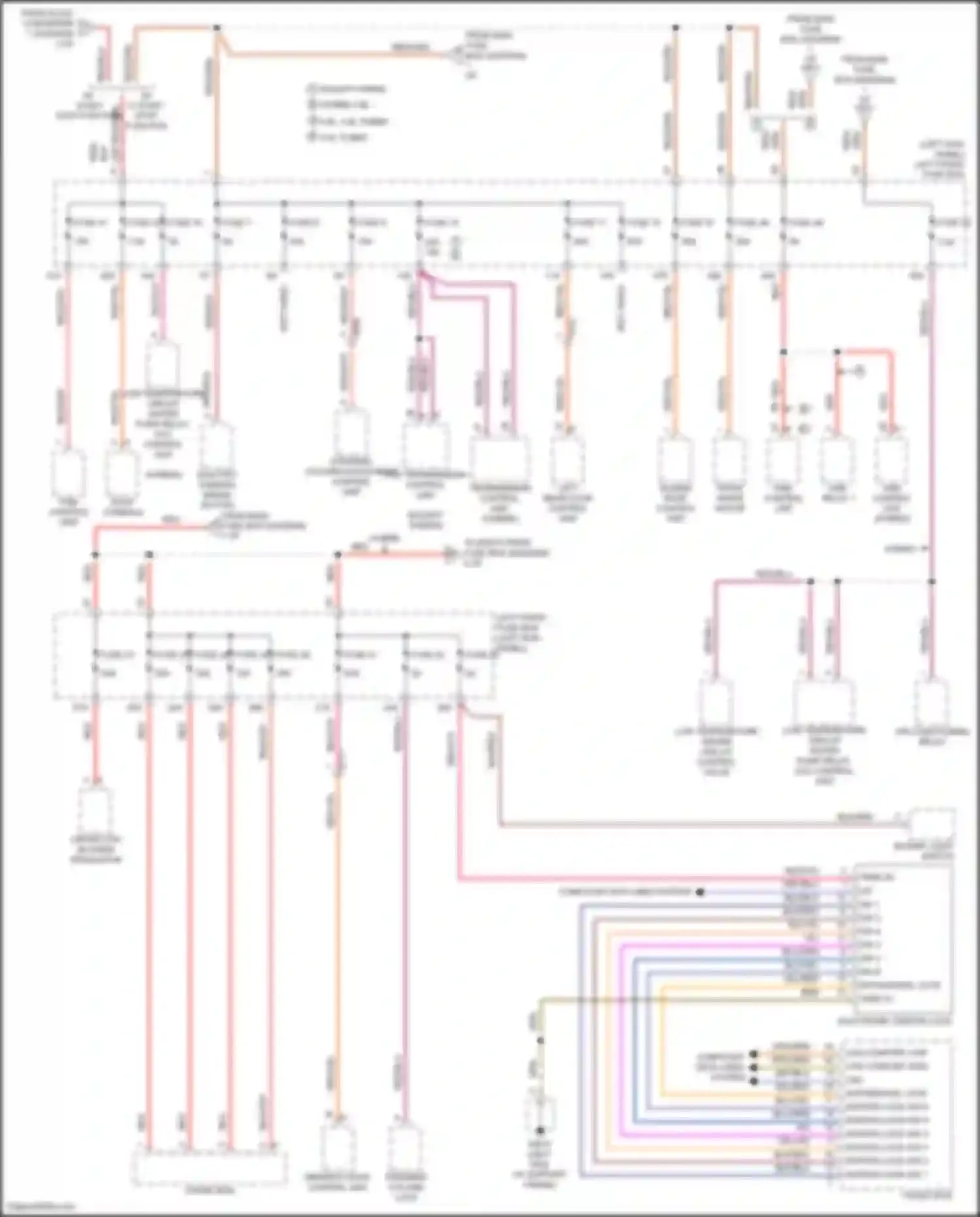 Panamera 4 Porsche 970 facelift (2013-2016): Power distribution circuit (2 of 7)