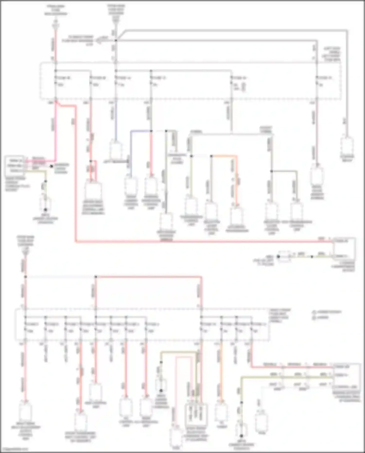 Panamera 4 Porsche 970 facelift (2013-2016): Power distribution circuit (4 of 7)
