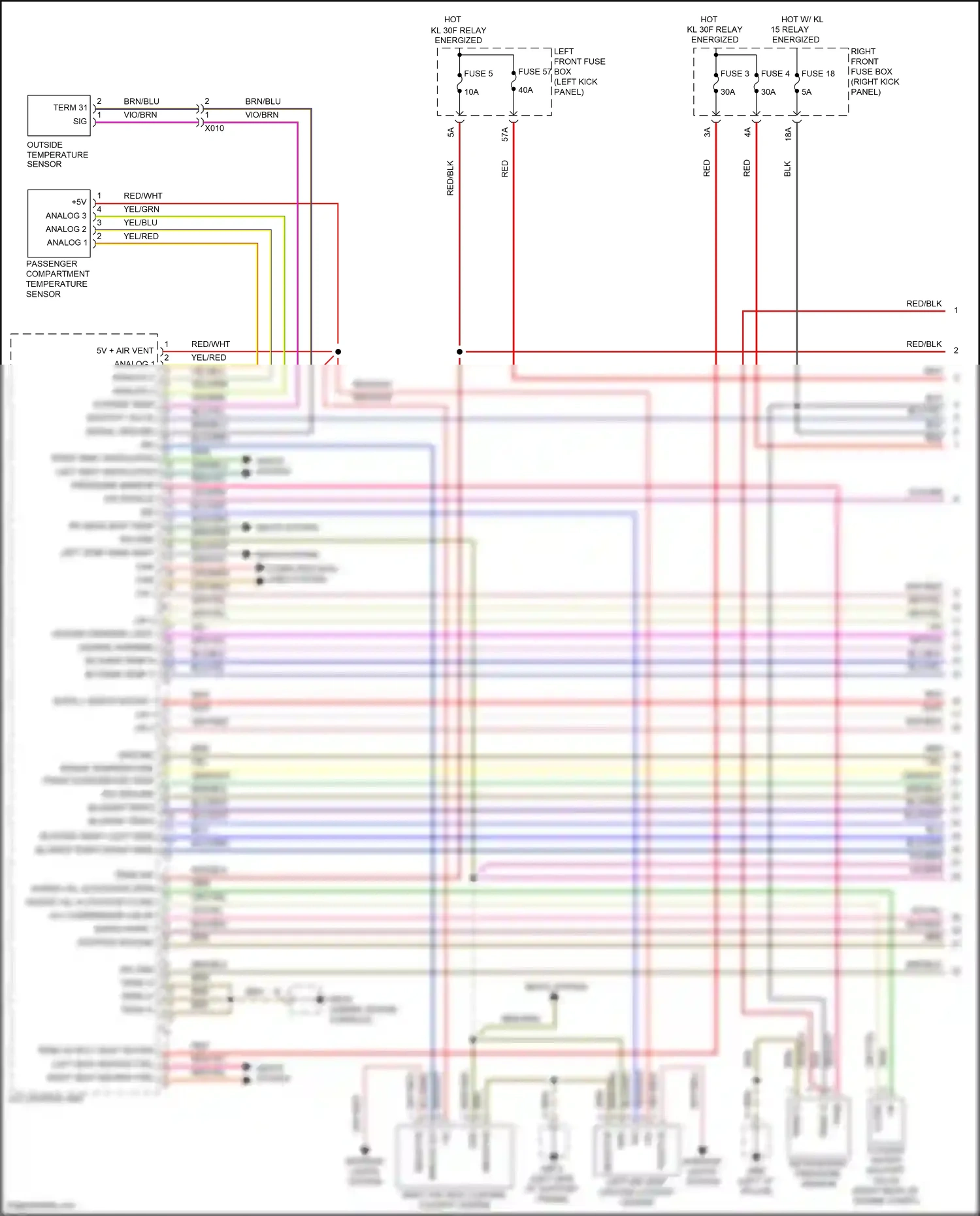 Wiring diagram a/c compressor valve + for Porsche Panamera 4 970 facelift (2013-2016) (1 of 3)