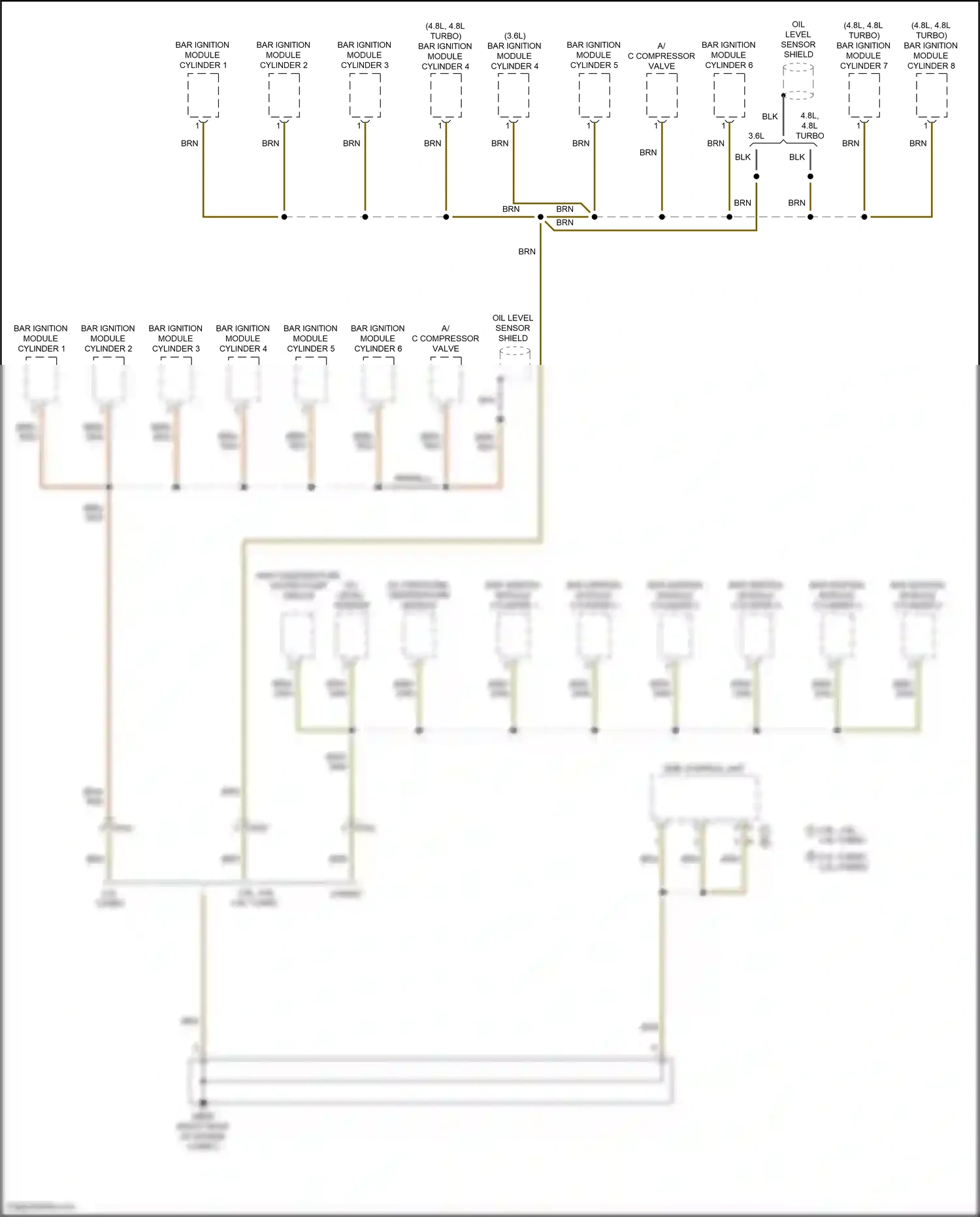 Wiring diagram a/c compressor valve + for Porsche Panamera 4 970 facelift (2013-2016) (3 of 3)