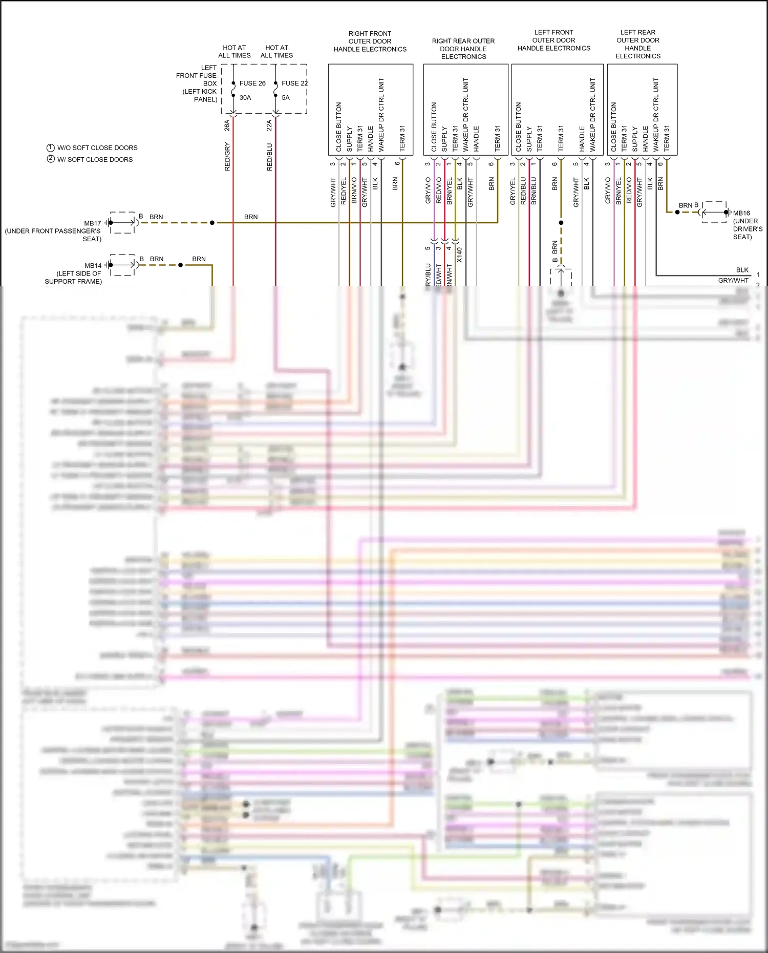Wiring diagram act 2 + for Porsche Panamera 4 970 facelift (2013-2016) (1 of 8)
