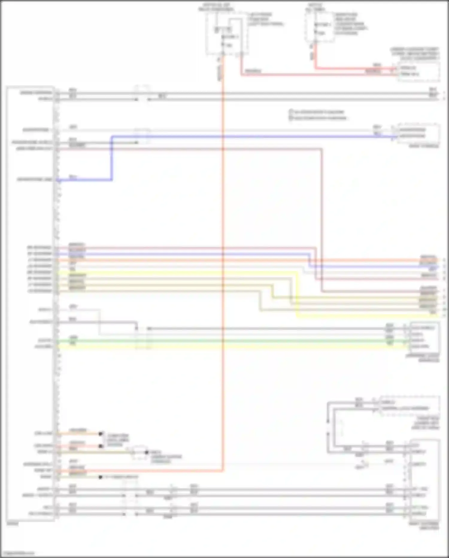 Wiring diagram amplifier sw out for Porsche Panamera 4 970 facelift (2013-2016) (1 of 3)
