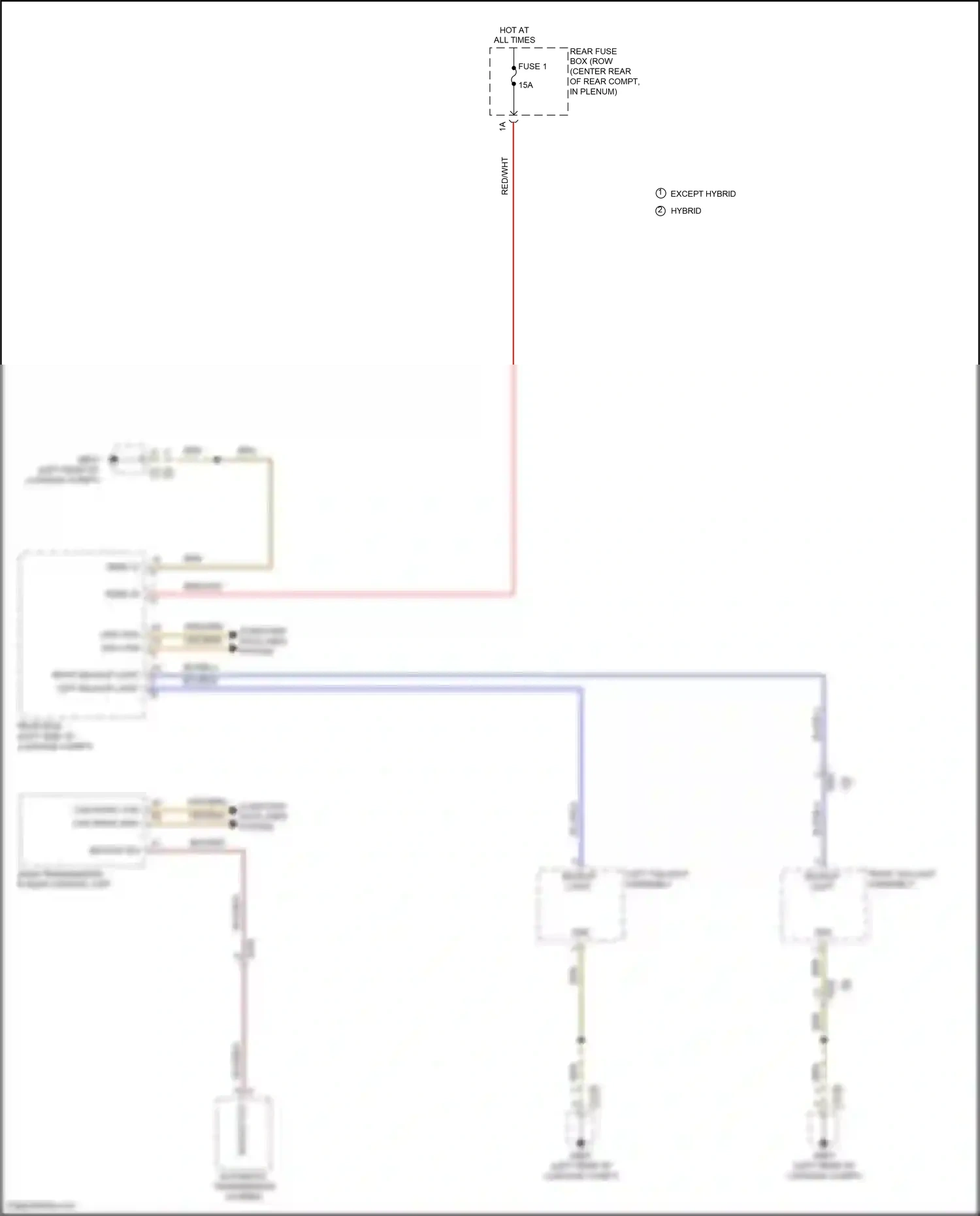 Wiring diagram automatic transmission for Porsche Panamera 4 970 facelift (2013-2016) (2 of 5)