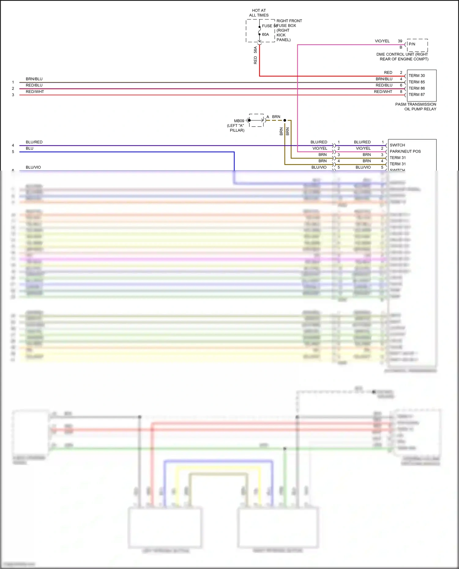 Wiring diagram automatic transmission for Porsche Panamera 4 970 facelift (2013-2016) (1 of 5)