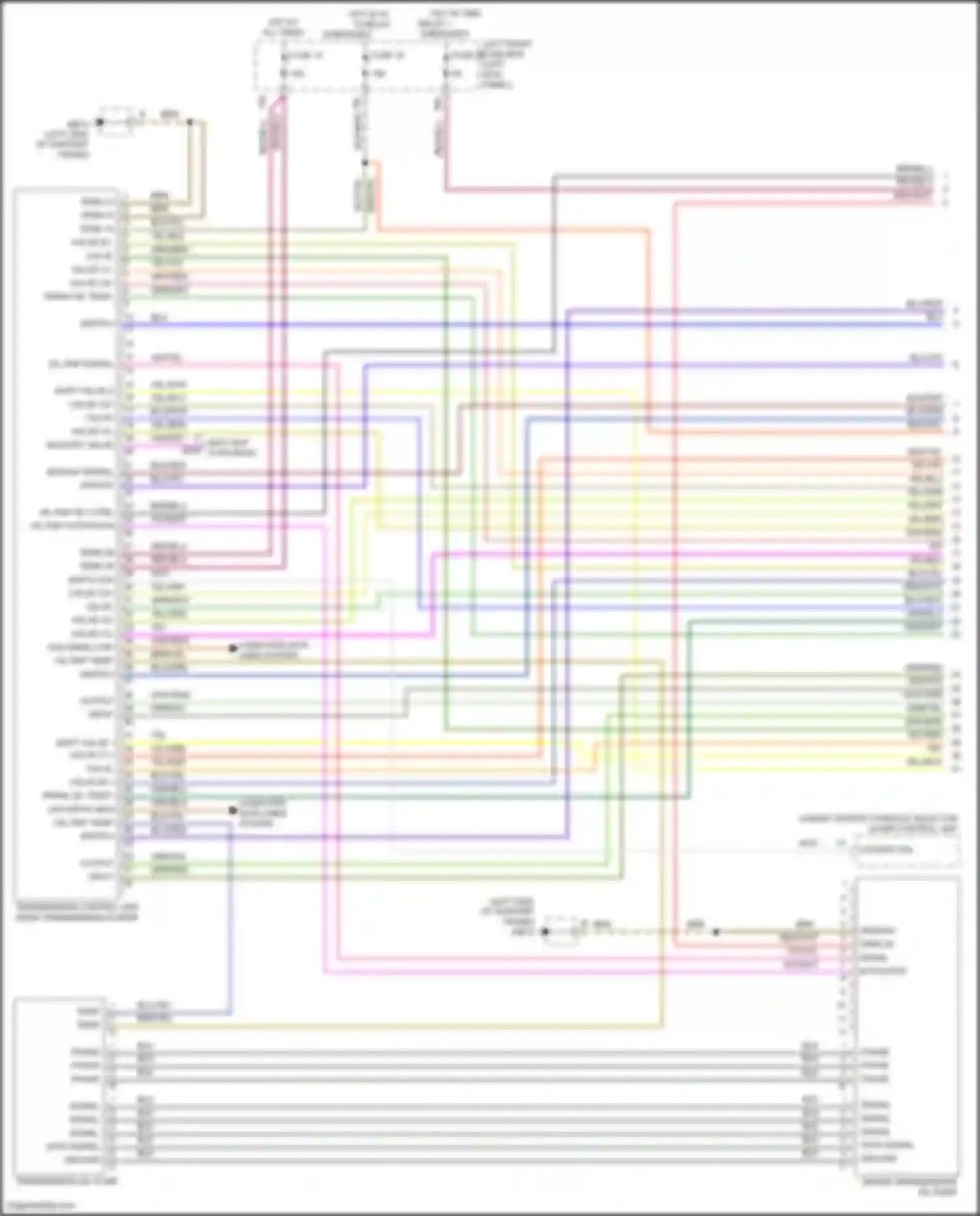 Wiring diagram backup signal for Porsche Panamera 4 970 facelift (2013-2016) (1 of 2)