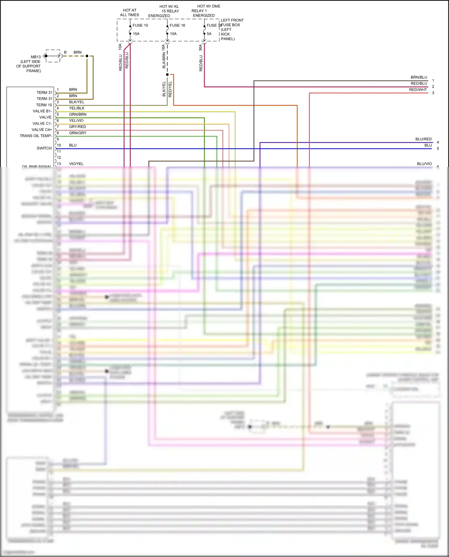 Wiring diagram blk for Porsche Panamera 4 970 facelift (2013-2016) (31 of 112)