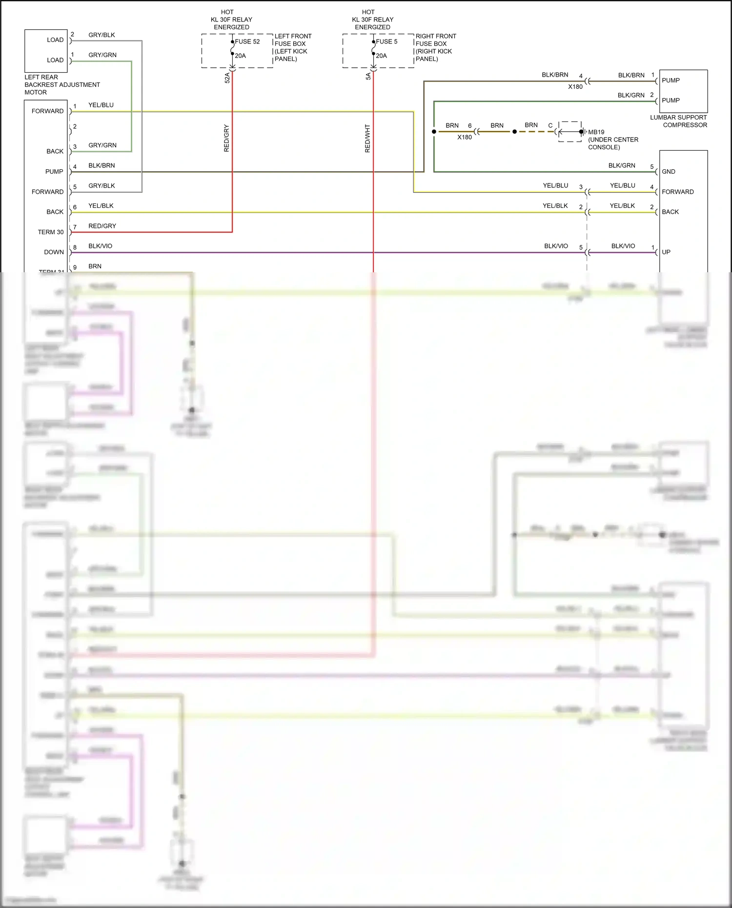 Wiring diagram blk/brn for Porsche Panamera 4 970 facelift (2013-2016) (9 of 15)