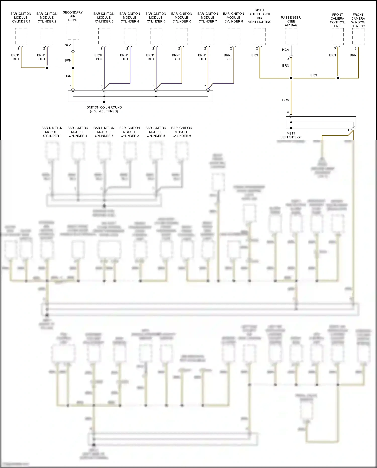 Wiring diagram blu for Porsche Panamera 4 970 facelift (2013-2016) (5 of 89)