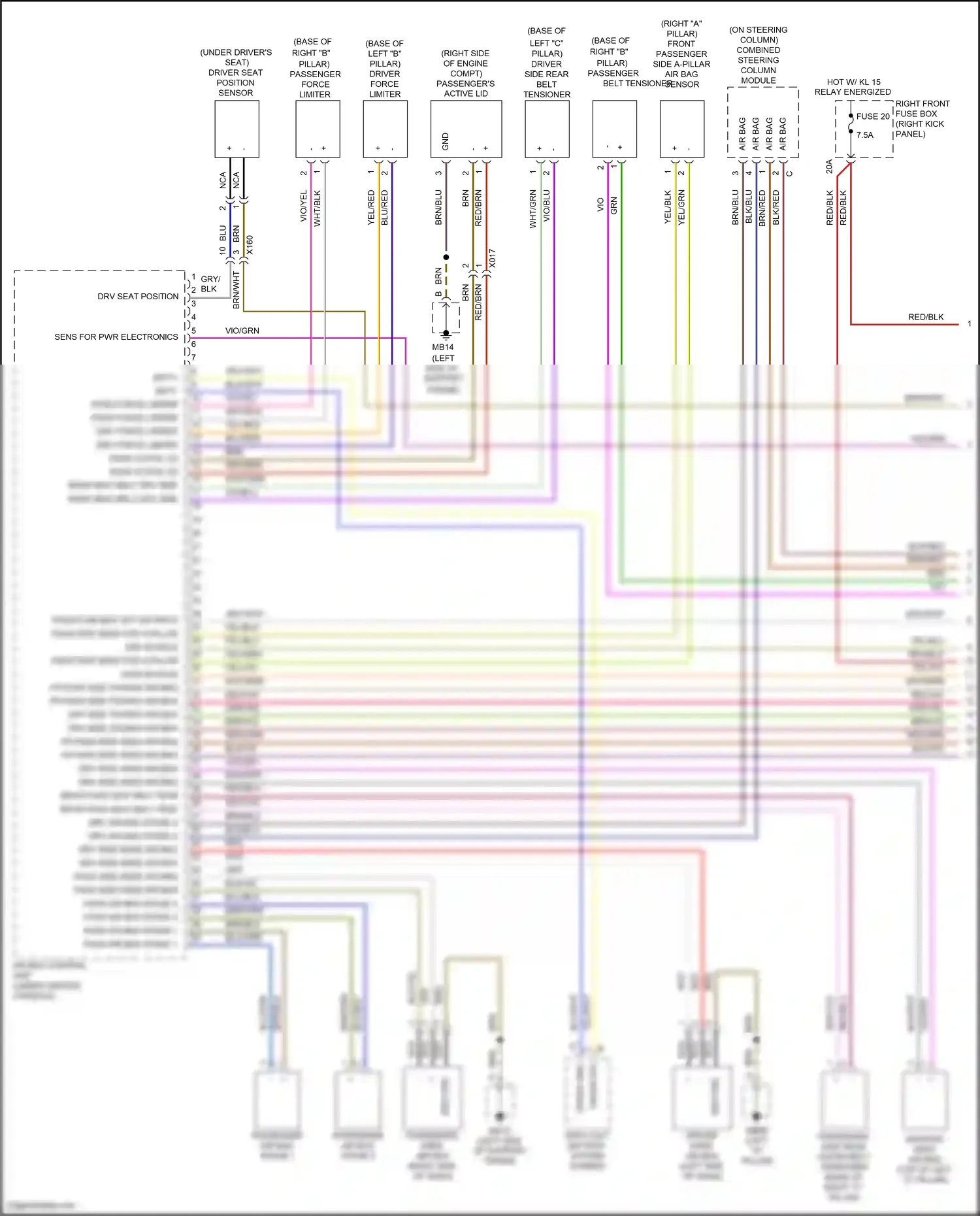 Wiring diagram blu for Porsche Panamera 4 970 facelift (2013-2016) (19 of 89)