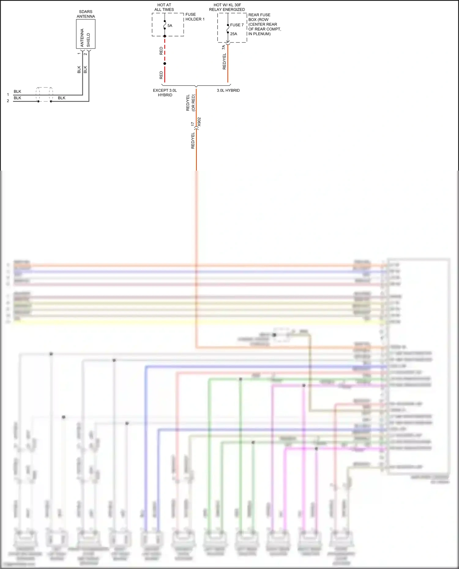 Wiring diagram blu for Porsche Panamera 4 970 facelift (2013-2016) (32 of 89)