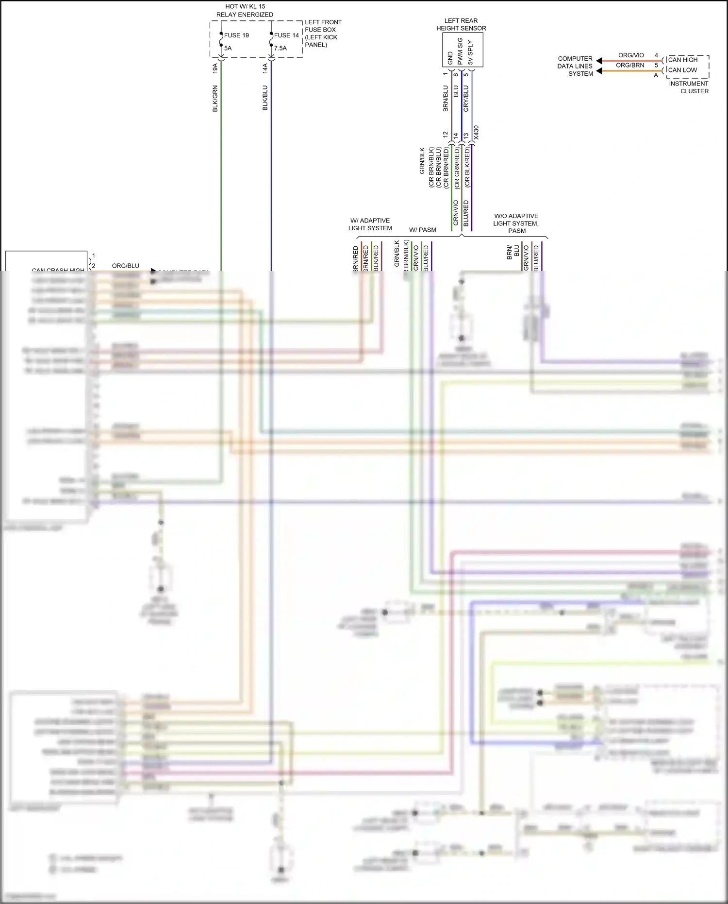 Wiring diagram blu for Porsche Panamera 4 970 facelift (2013-2016) (45 of 89)