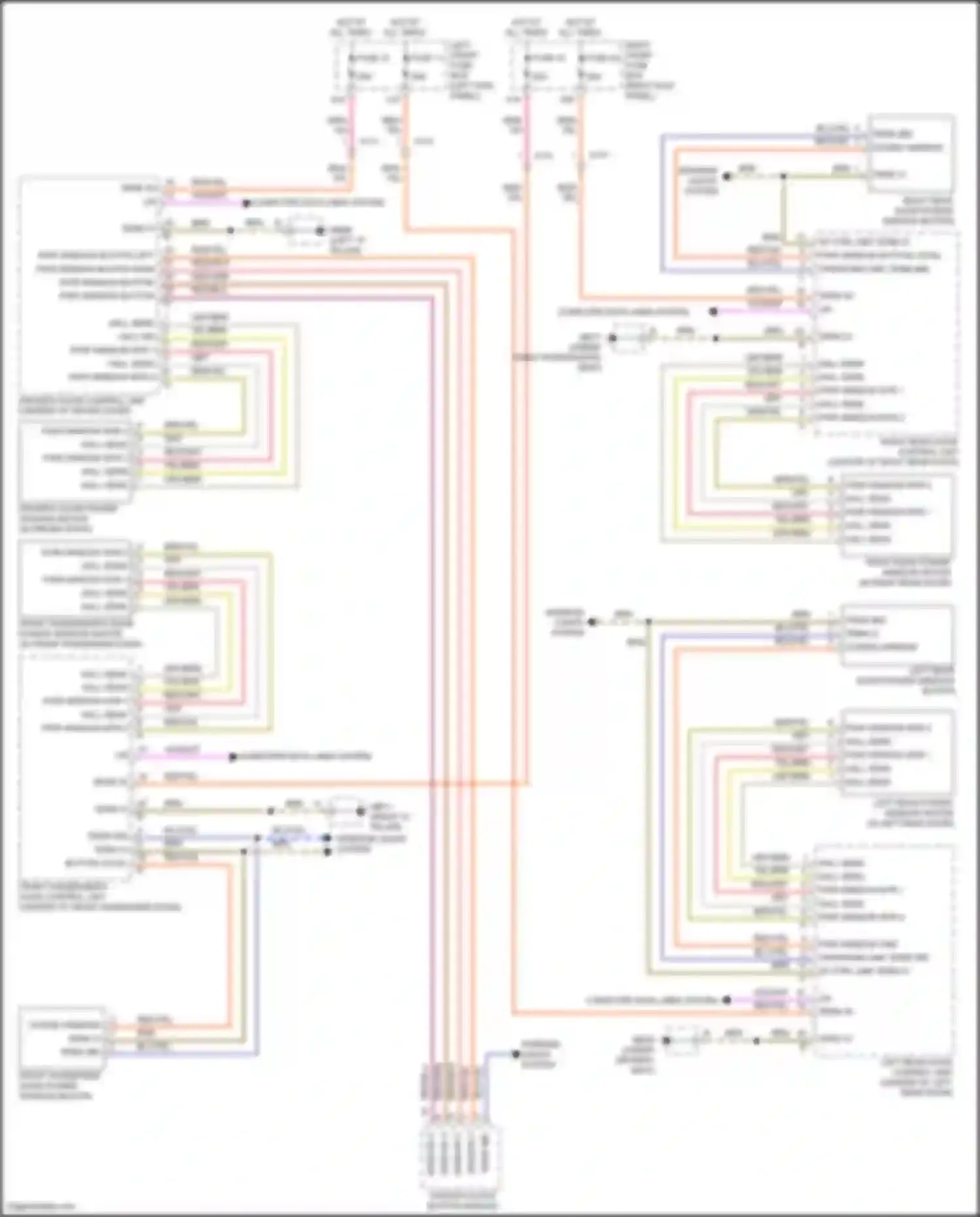 Wiring diagram button local for Porsche Panamera 4 970 facelift (2013-2016) (1 of 1)