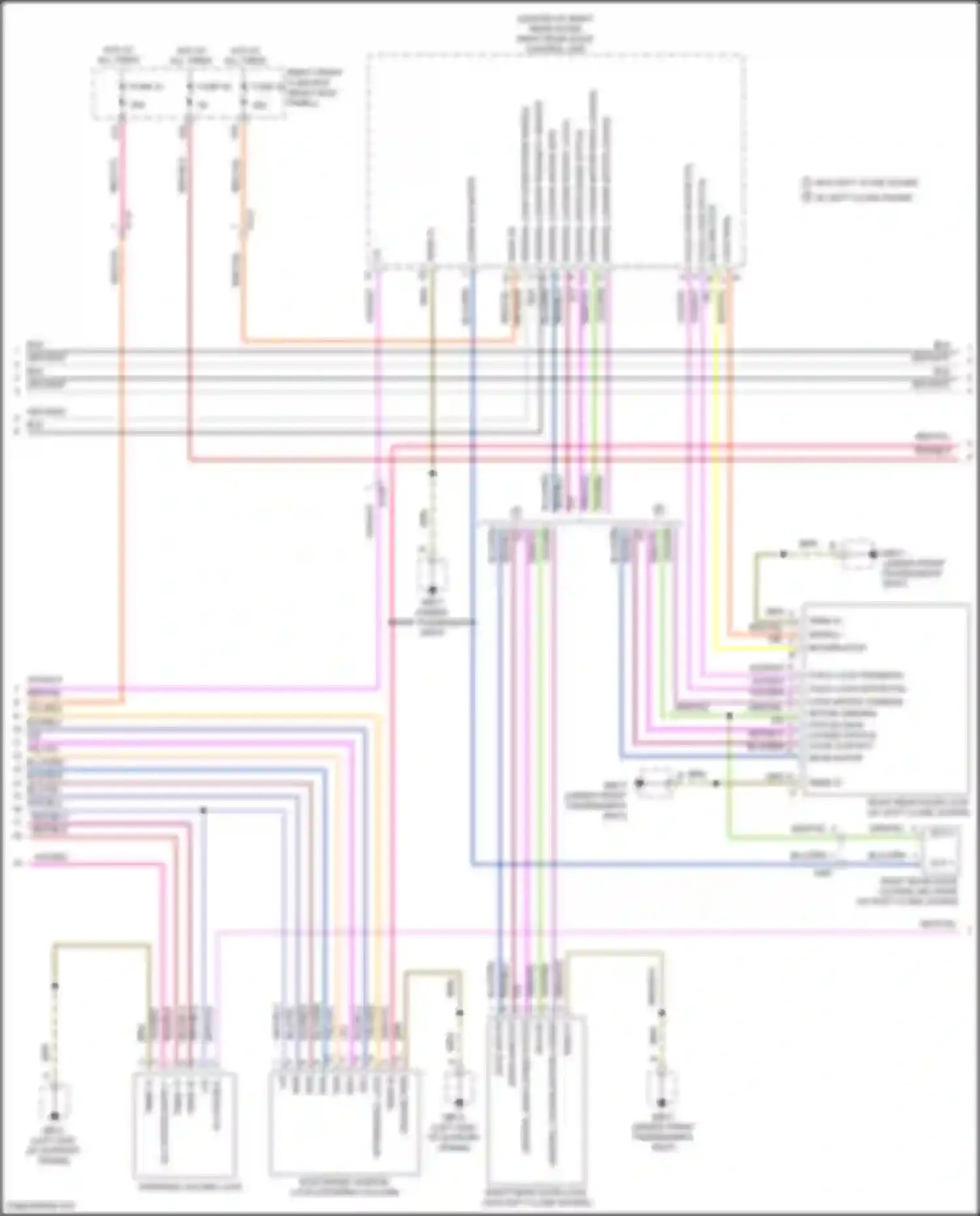 Wiring diagram central locking proximity sensor for Porsche Panamera 4 970 facelift (2013-2016) (1 of 4)