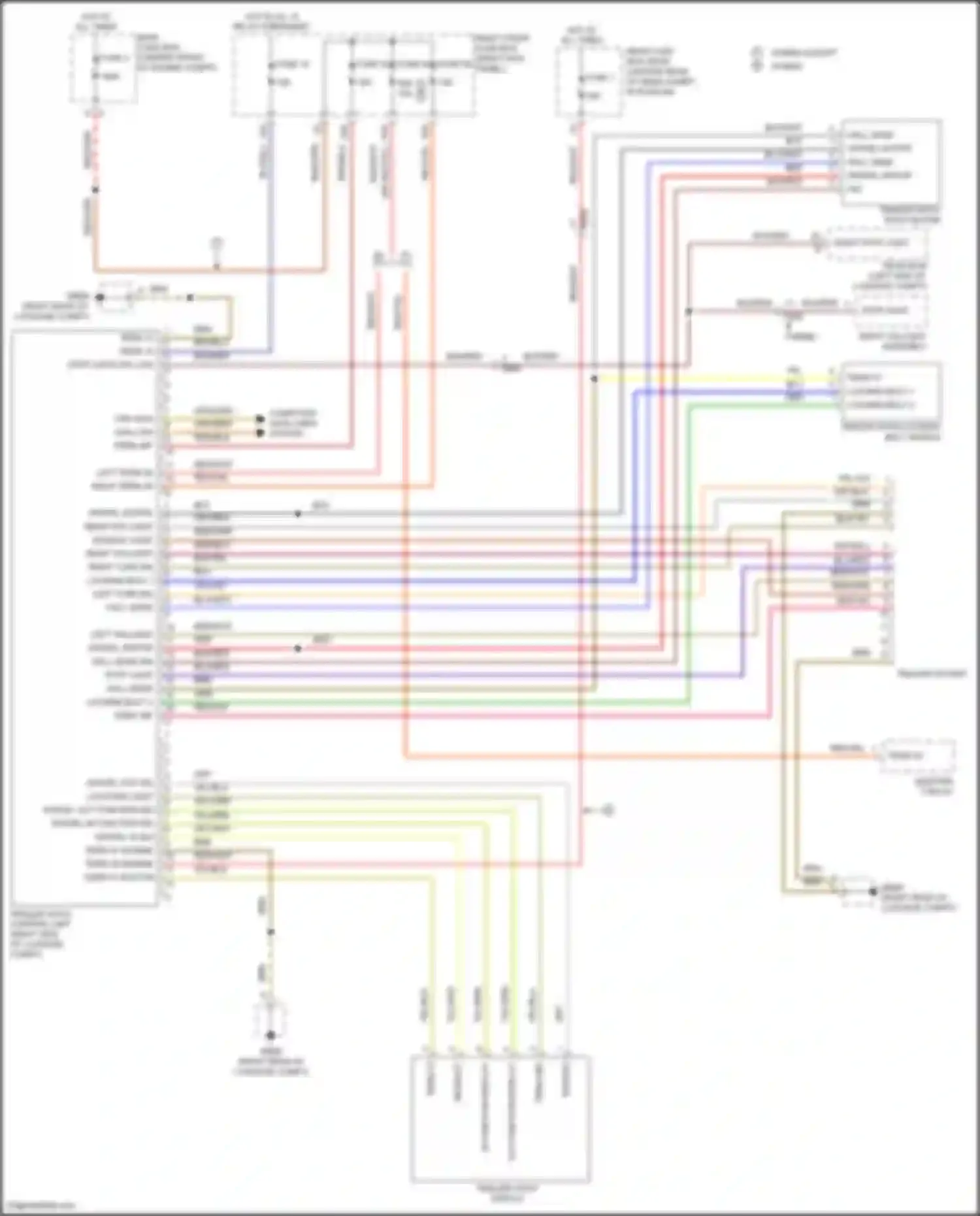 Wiring diagram computer data lines system for Porsche Panamera 4 970 facelift (2013-2016) (70 of 97)