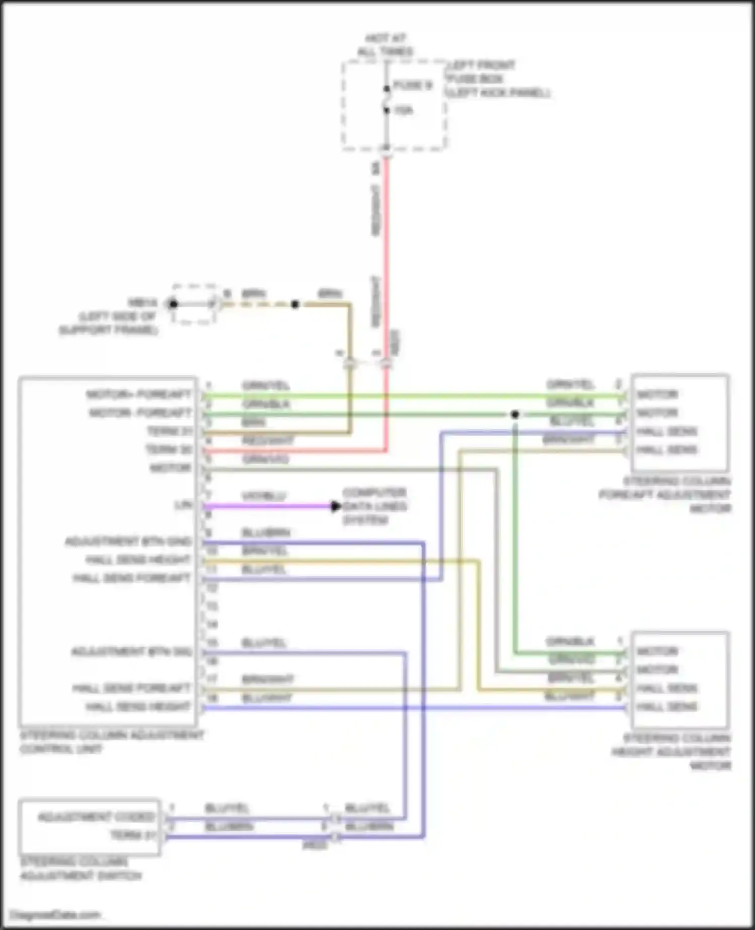 Wiring diagram computer data lines system for Porsche Panamera 4 970 facelift (2013-2016) (18 of 97)