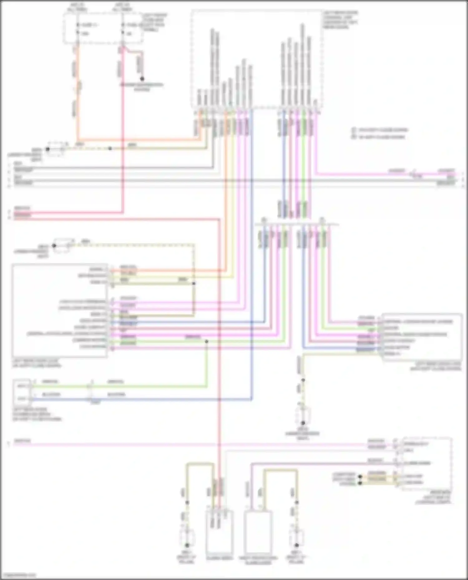 Wiring diagram computer data lines system for Porsche Panamera 4 970 facelift (2013-2016) (61 of 97)