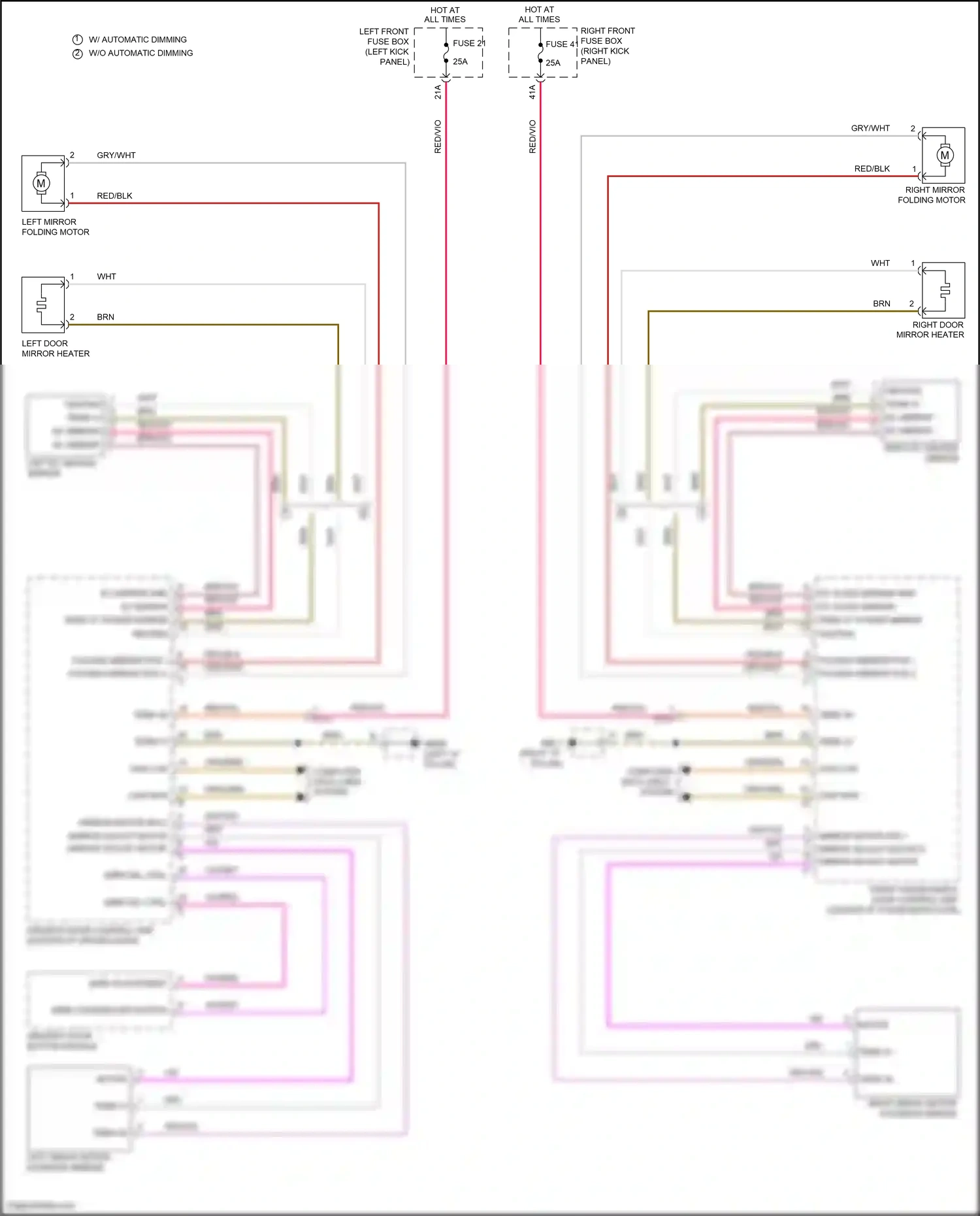 Wiring diagram computer data lines for Porsche Panamera 4 970 facelift (2013-2016) (2 of 2)