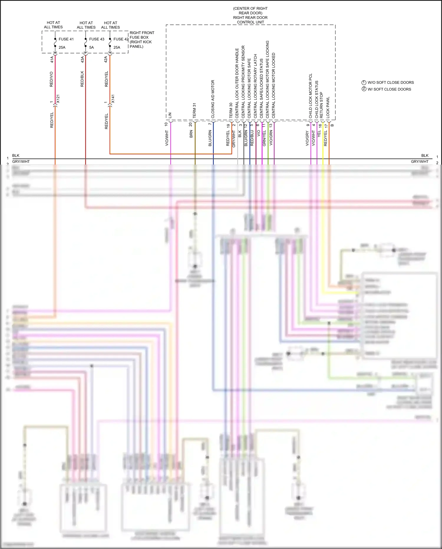 Wiring diagram elv enable for Porsche Panamera 4 970 facelift (2013-2016) (1 of 2)