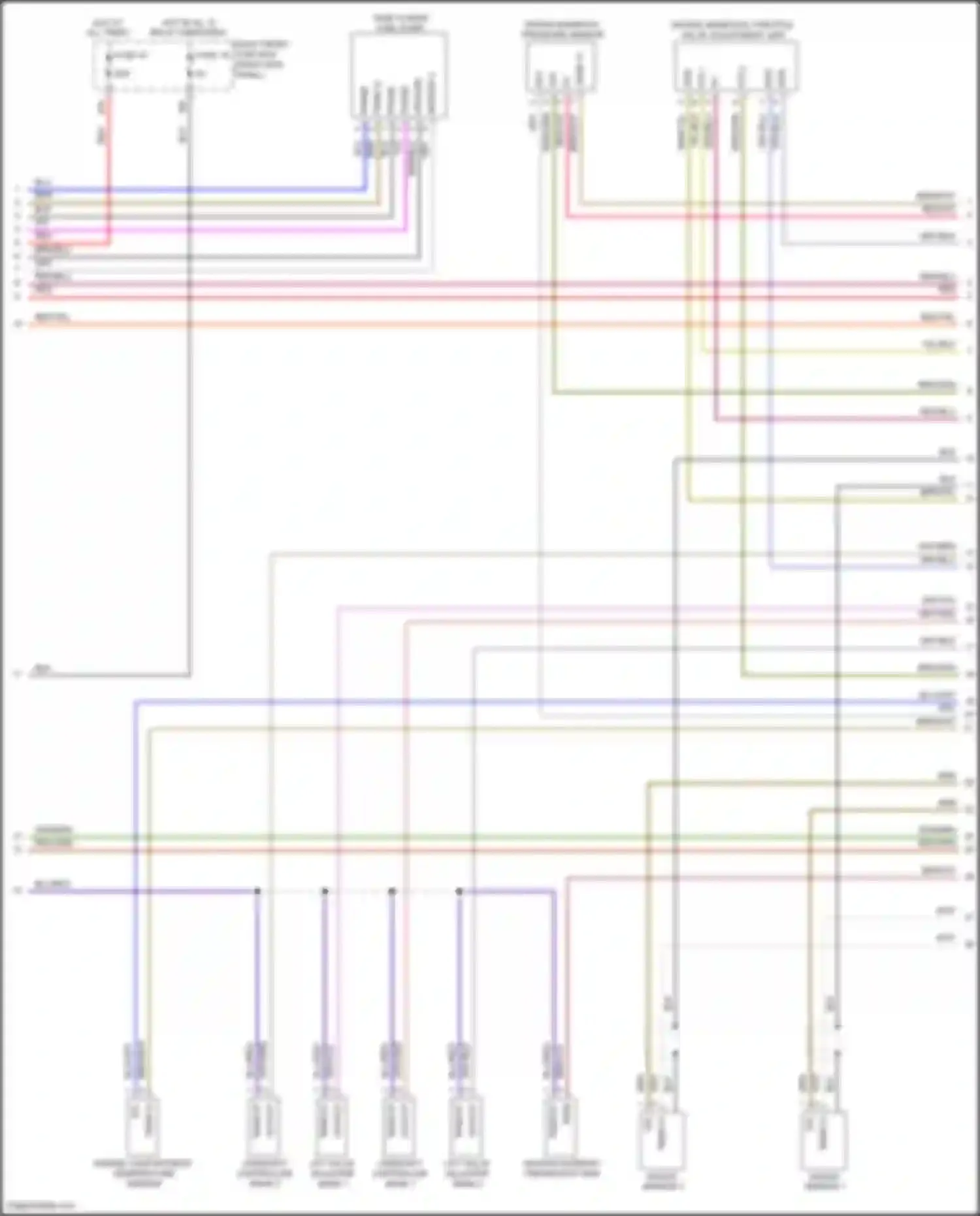 Wiring diagram engine compartment temperature sensor for Porsche Panamera 4 970 facelift (2013-2016) (7 of 9)