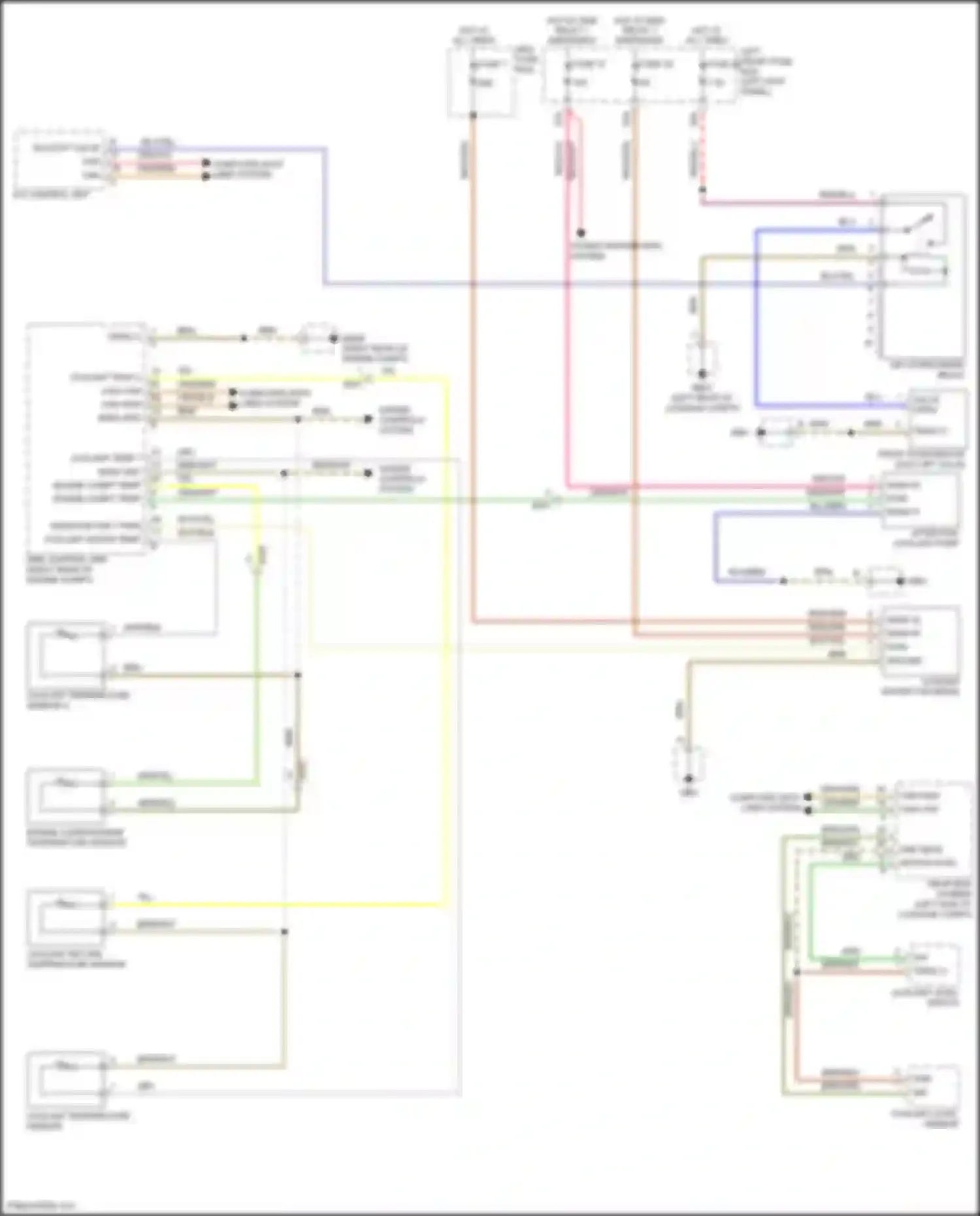 Wiring diagram engine compt temp for Porsche Panamera 4 970 facelift (2013-2016) (3 of 4)