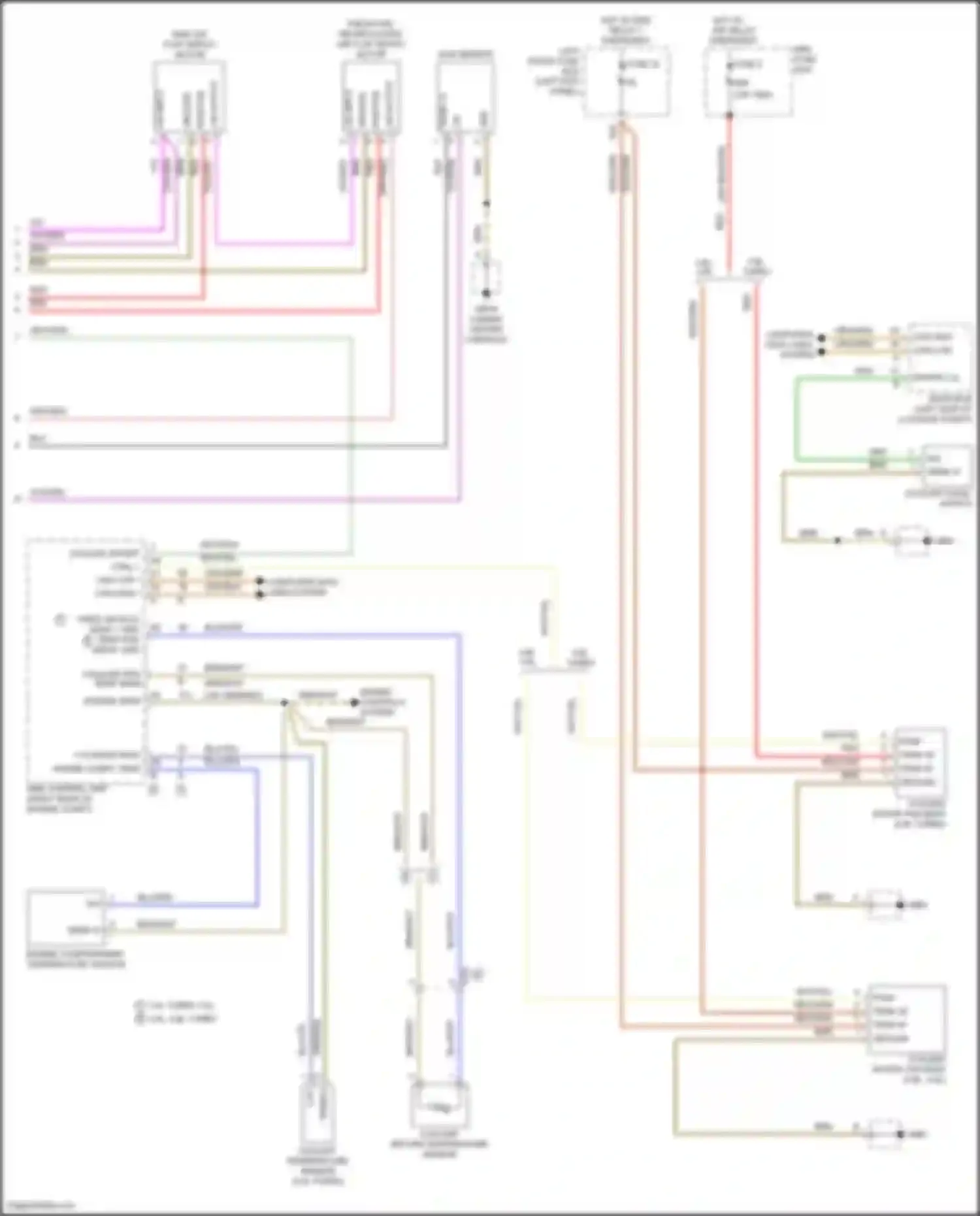 Wiring diagram engine controls system for Porsche Panamera 4 970 facelift (2013-2016) (1 of 8)