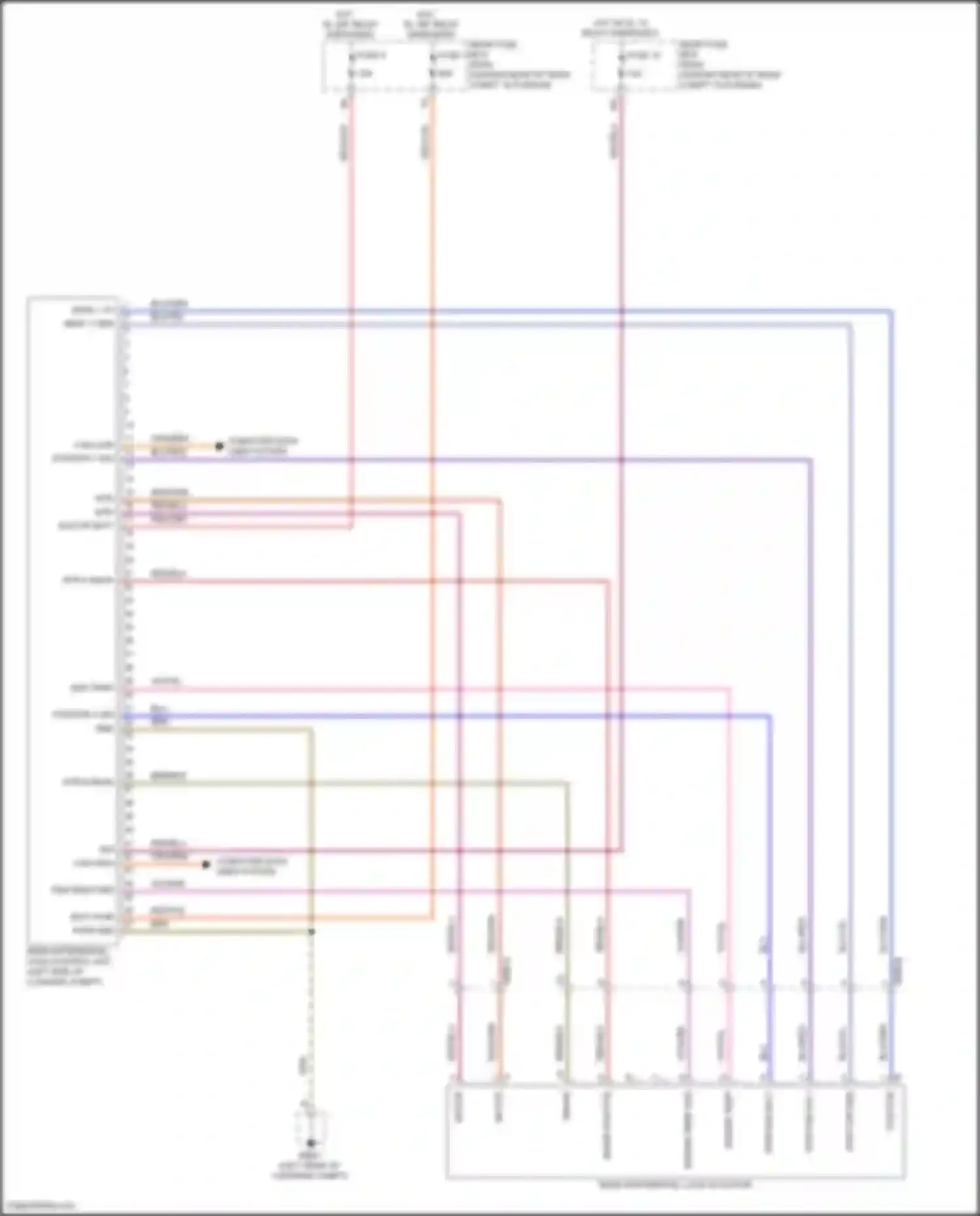 Wiring diagram engine temp for Porsche Panamera 4 970 facelift (2013-2016) (1 of 2)
