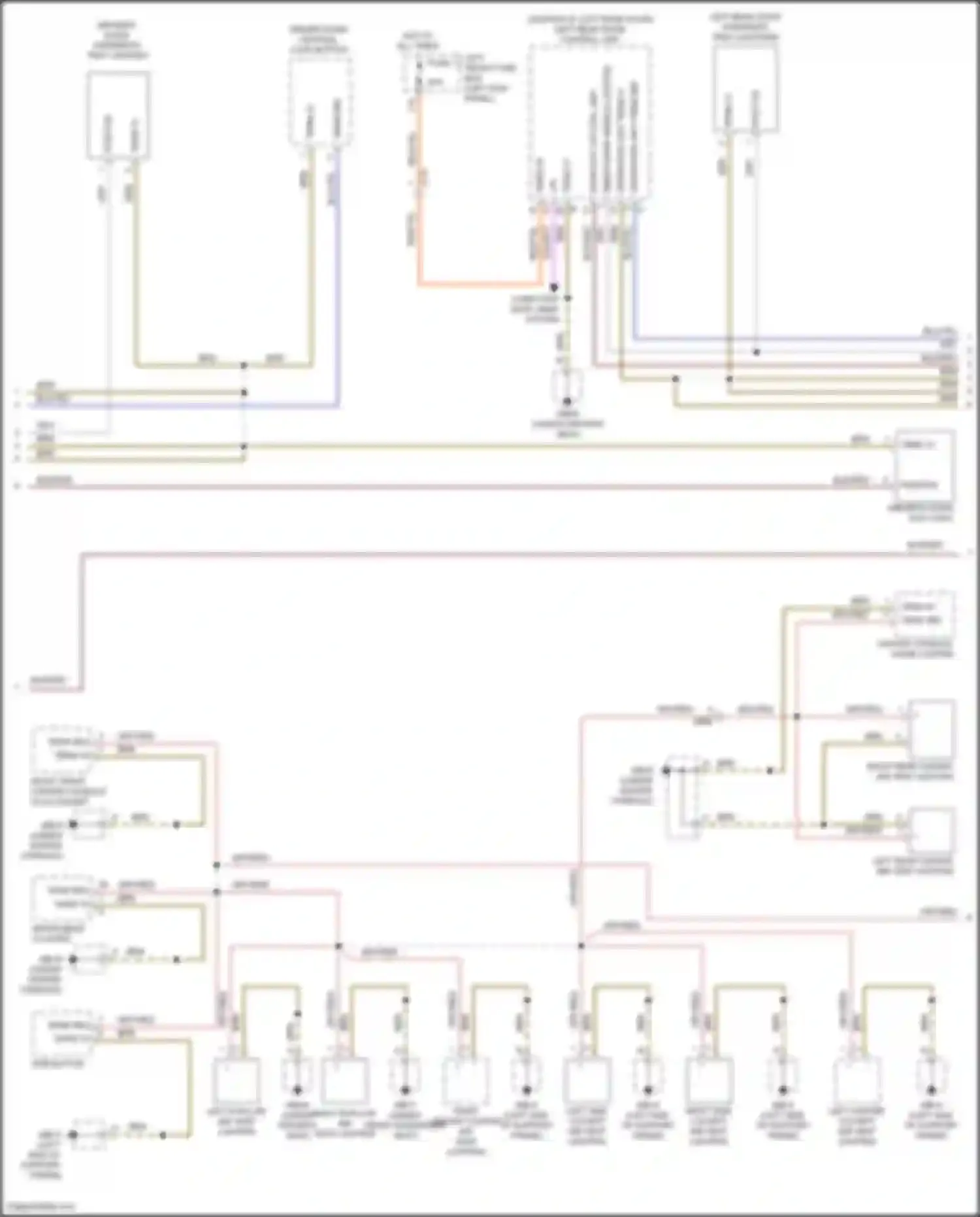 Wiring diagram epb button for Porsche Panamera 4 970 facelift (2013-2016) (6 of 6)