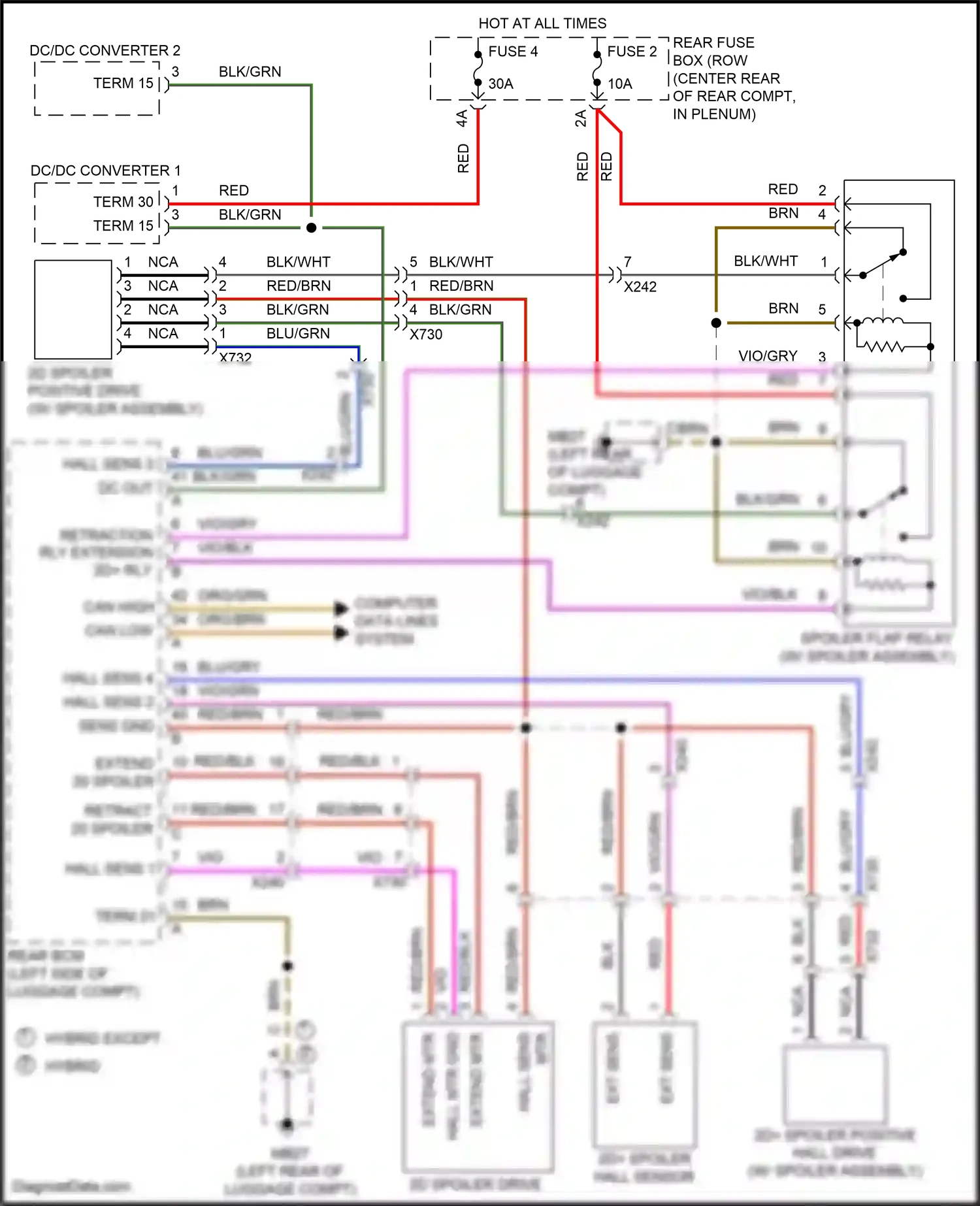 Wiring diagram extend mtr + for Porsche Panamera 4 970 facelift (2013-2016) (1 of 1)