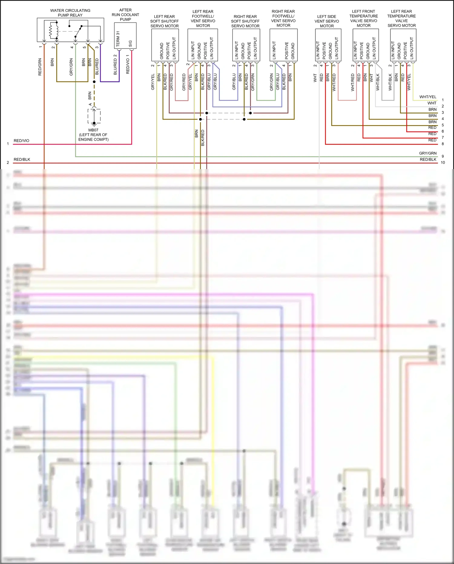 Wiring diagram front bcm for Porsche Panamera 4 970 facelift (2013-2016) (11 of 27)