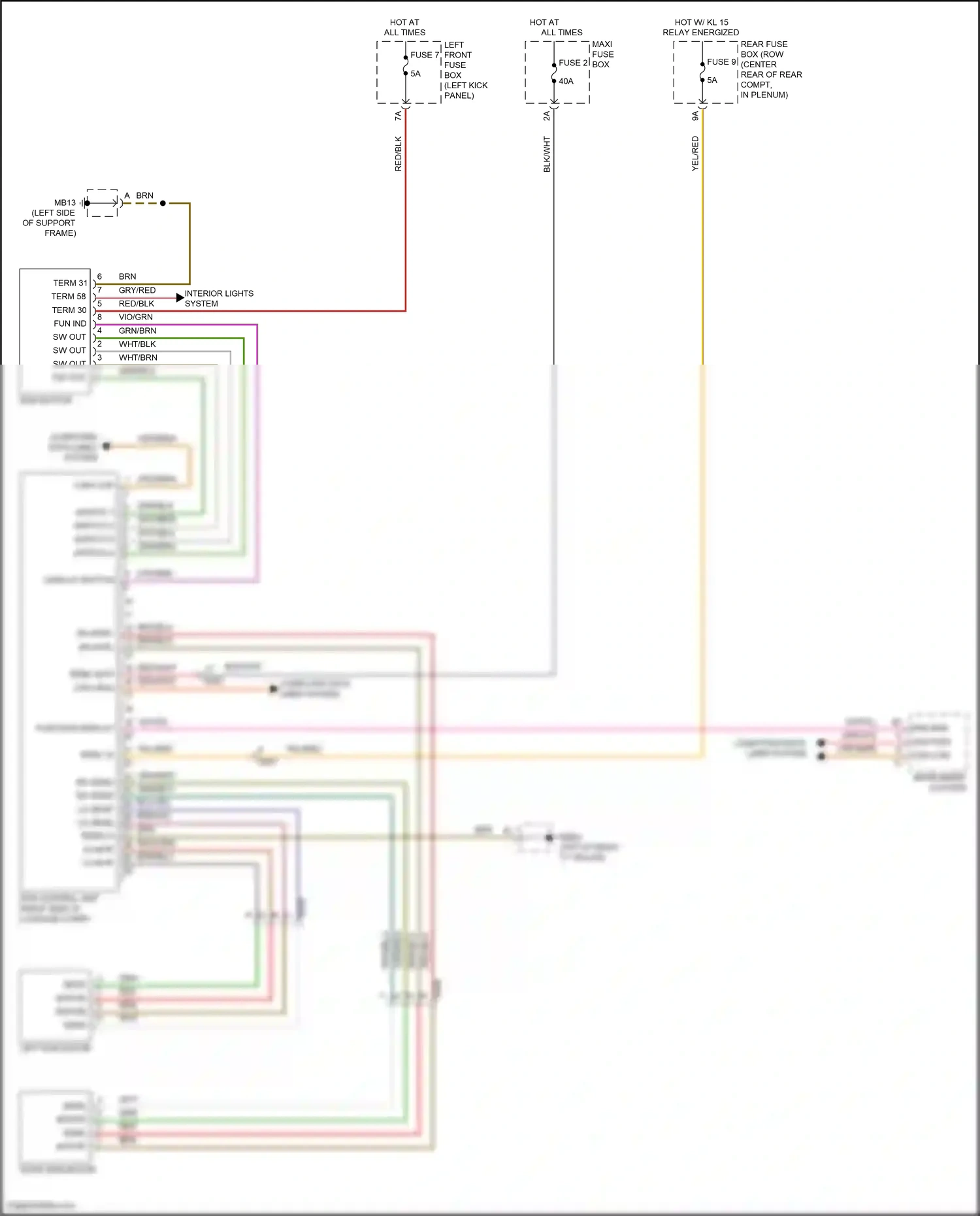 Wiring diagram fun ind for Porsche Panamera 4 970 facelift (2013-2016) (1 of 4)