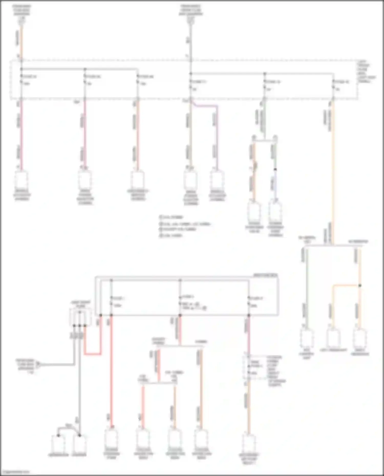 Wiring diagram jump start point for Porsche Panamera 4 970 facelift (2013-2016) (2 of 3)