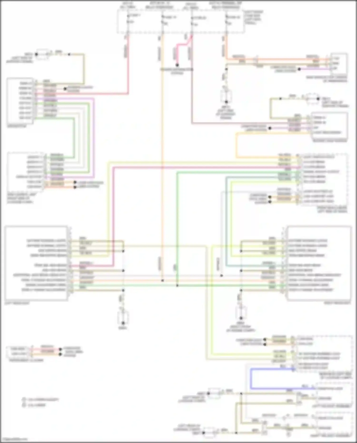Wiring diagram light switch pos 0 for Porsche Panamera 4 970 facelift (2013-2016) (1 of 1)