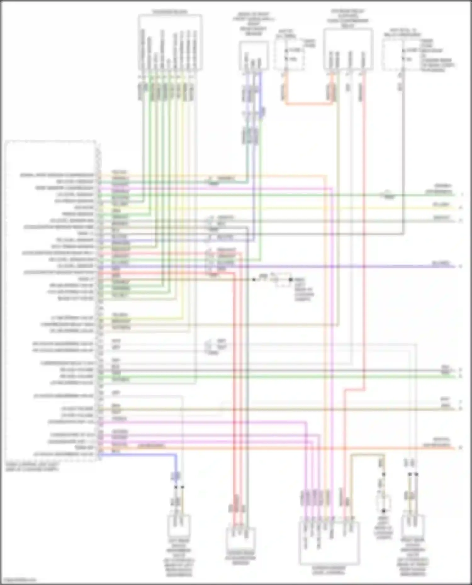 Wiring diagram lr level sensor + for Porsche Panamera 4 970 facelift (2013-2016) (1 of 3)