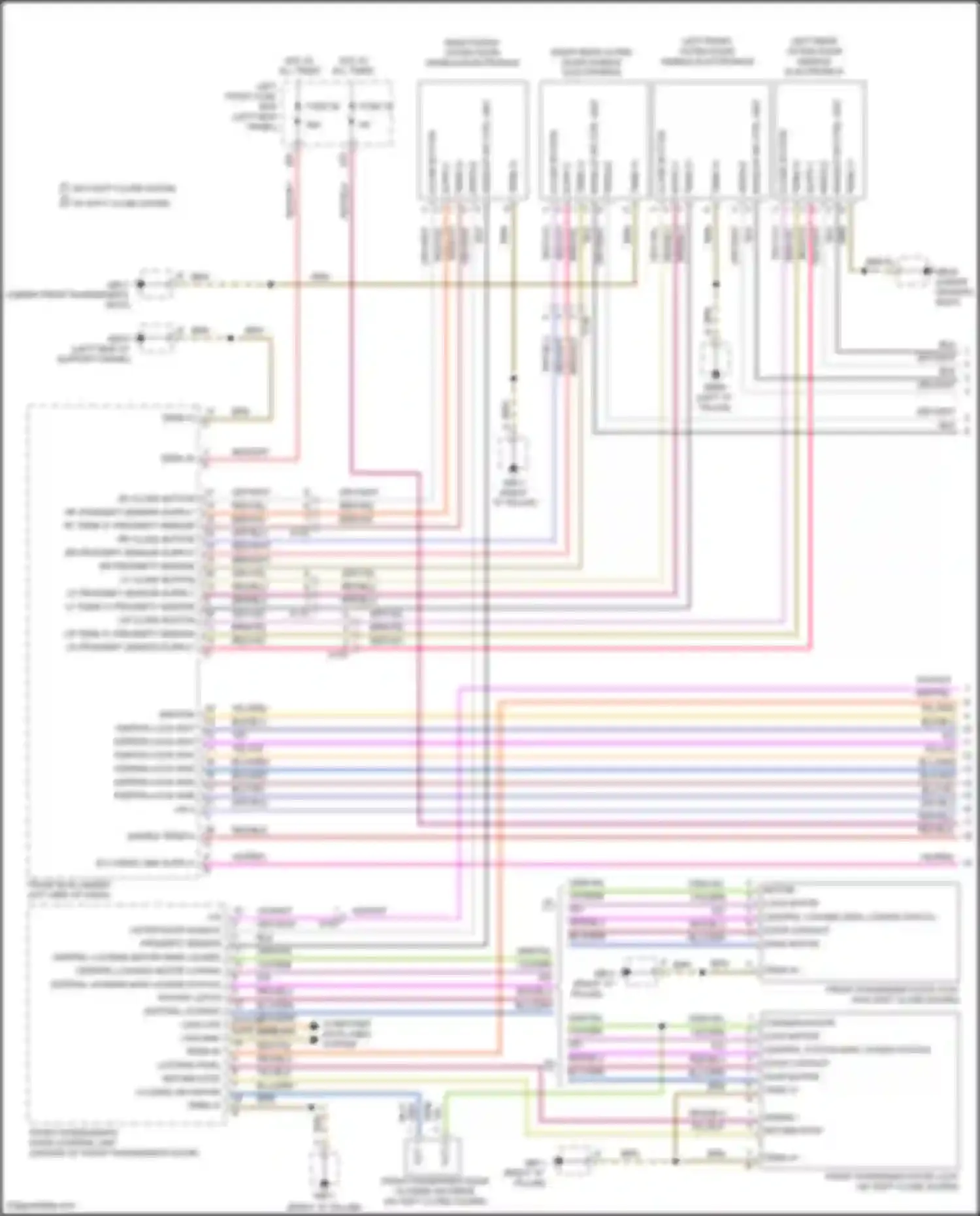 Wiring diagram lr proximity sensor supply for Porsche Panamera 4 970 facelift (2013-2016) (1 of 2)