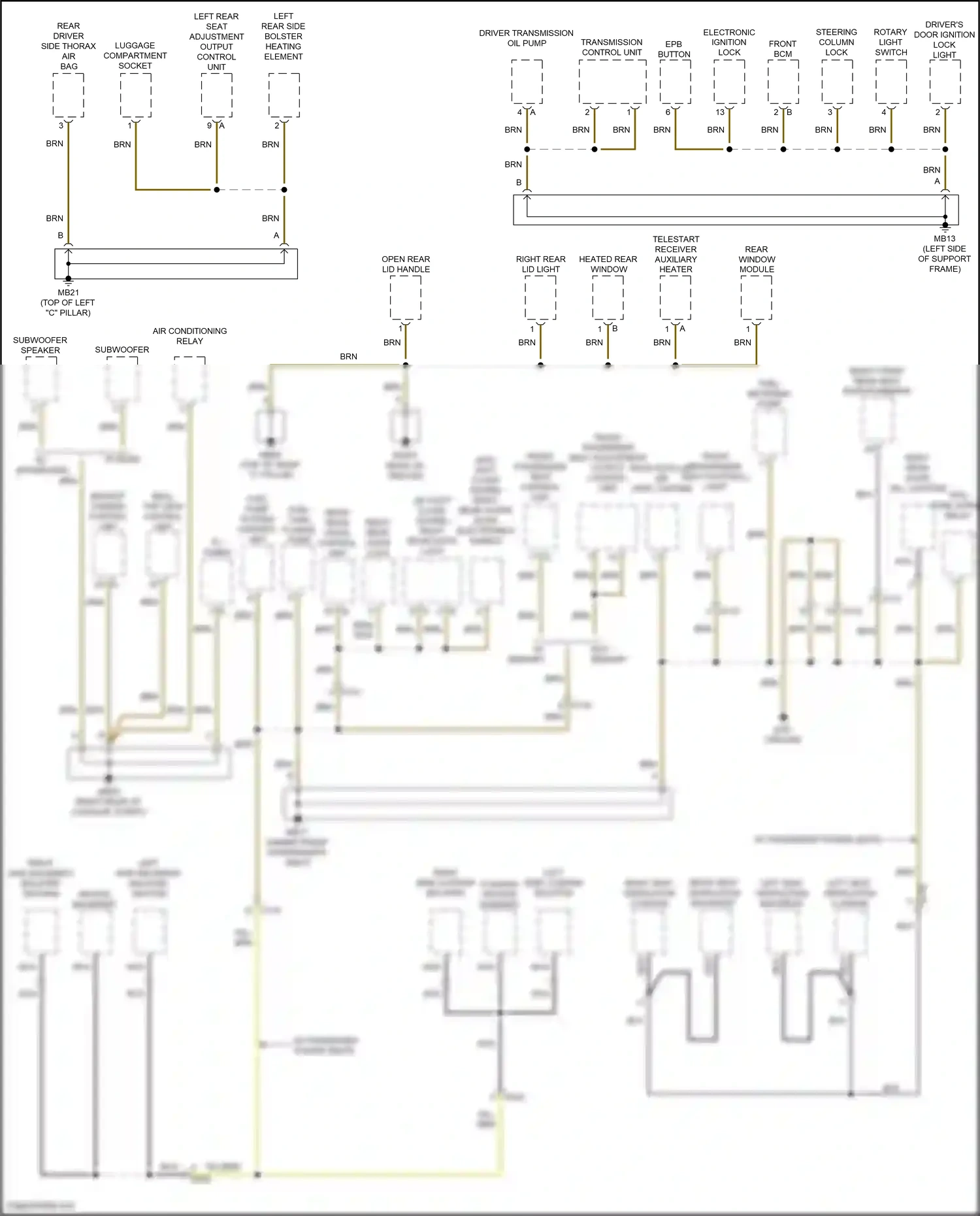 Wiring diagram nca for Porsche Panamera 4 970 facelift (2013-2016) (6 of 27)