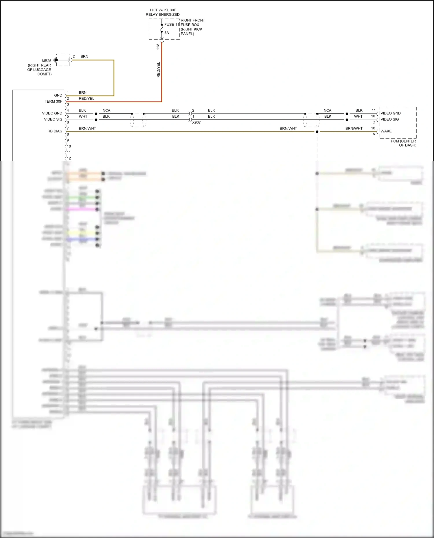 Wiring diagram nca for Porsche Panamera 4 970 facelift (2013-2016) (20 of 27)