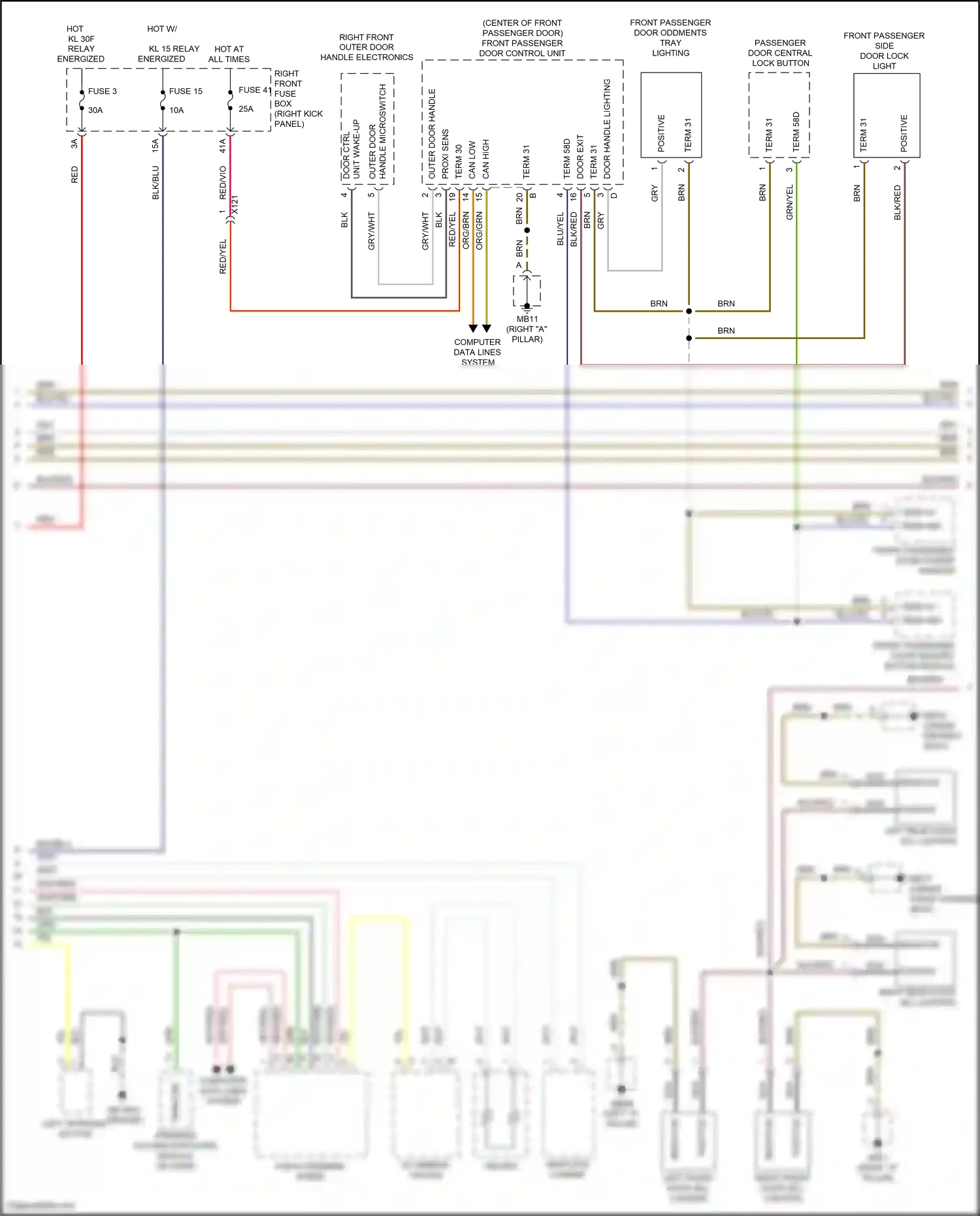 Wiring diagram nca for Porsche Panamera 4 970 facelift (2013-2016) (21 of 27)