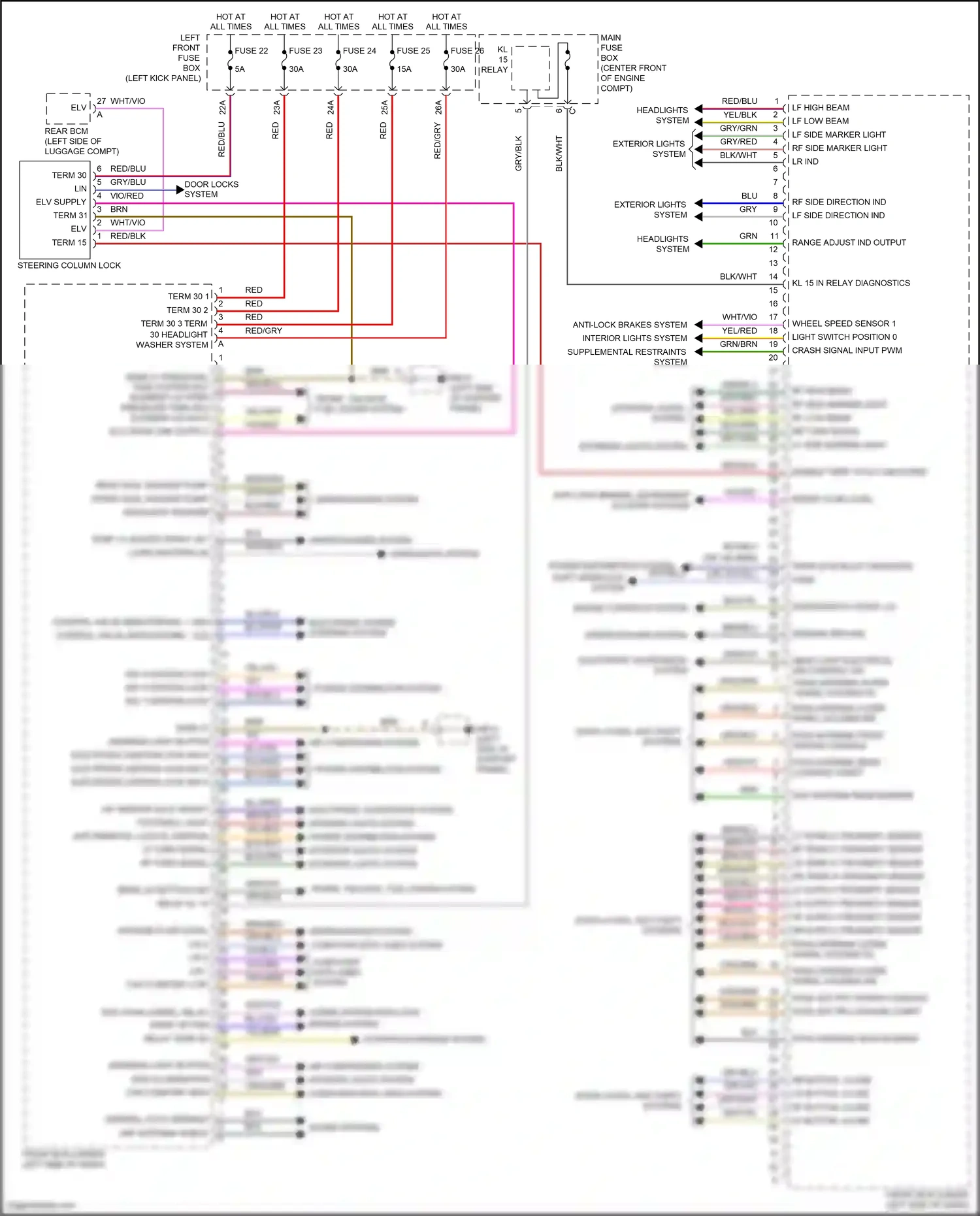 Wiring diagram org/vio for Porsche Panamera 4 970 facelift (2013-2016) (25 of 47)