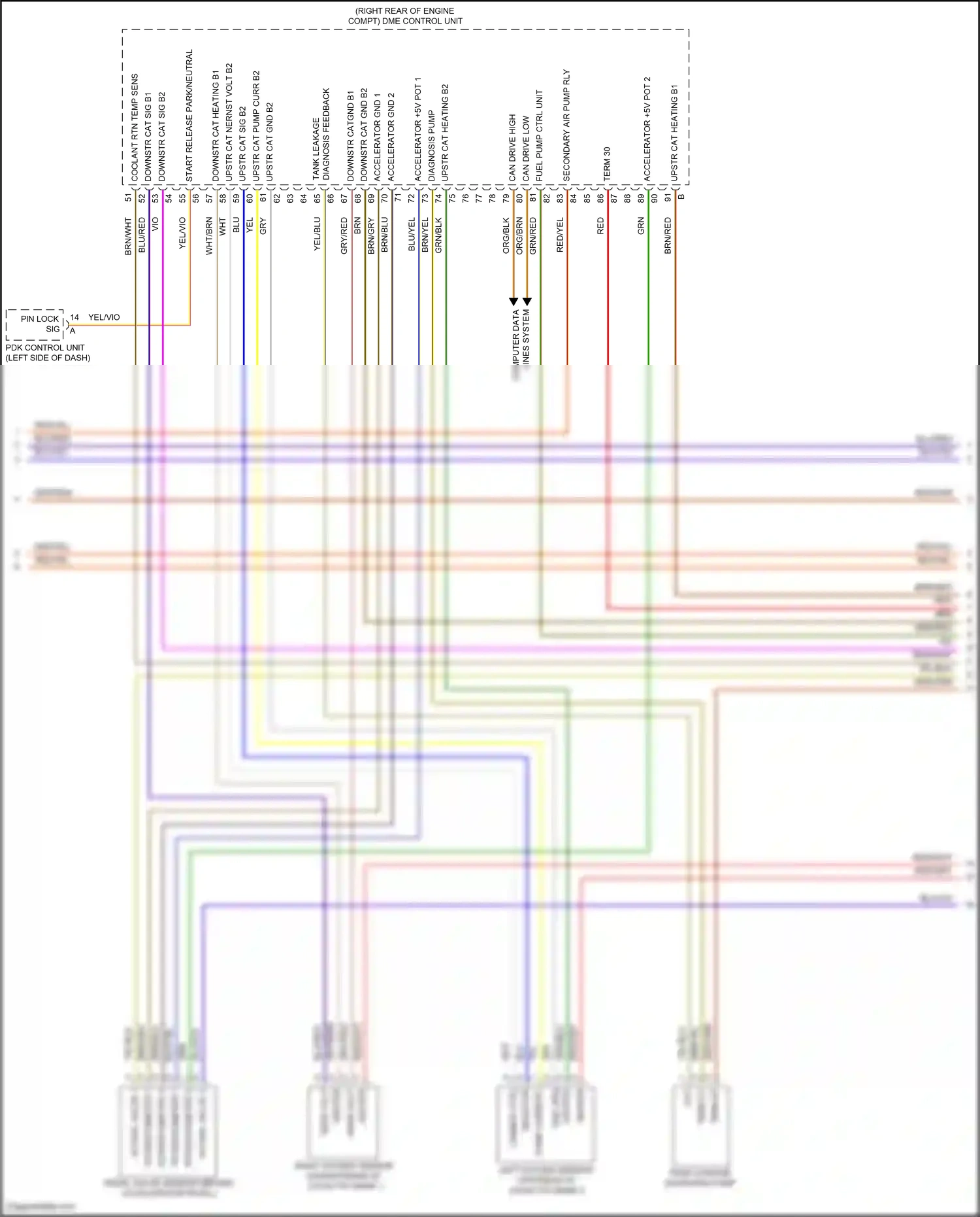 Wiring diagram pump current for Porsche Panamera 4 970 facelift (2013-2016) (3 of 4)