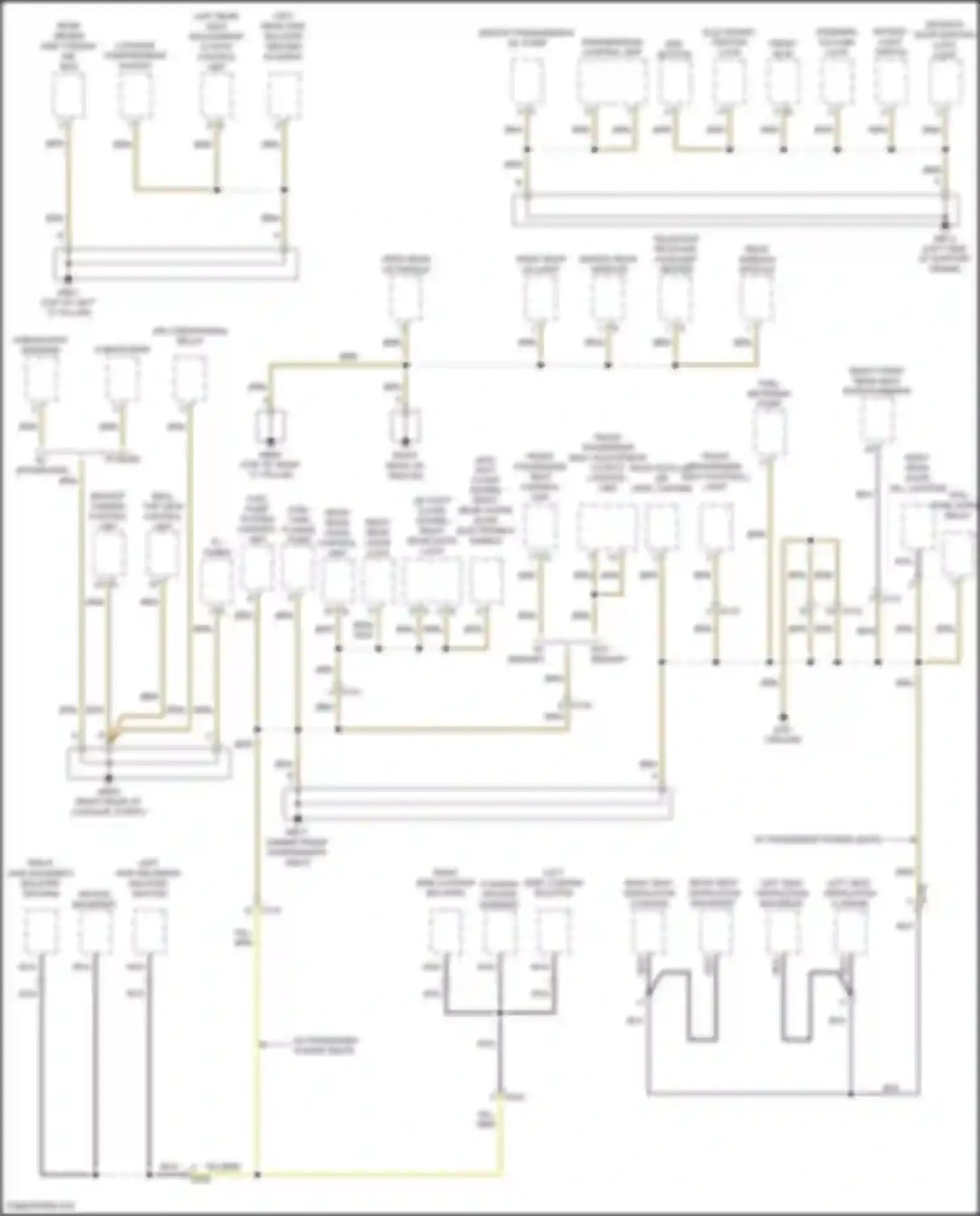 Wiring diagram rear window module for Porsche Panamera 4 970 facelift (2013-2016) (1 of 3)