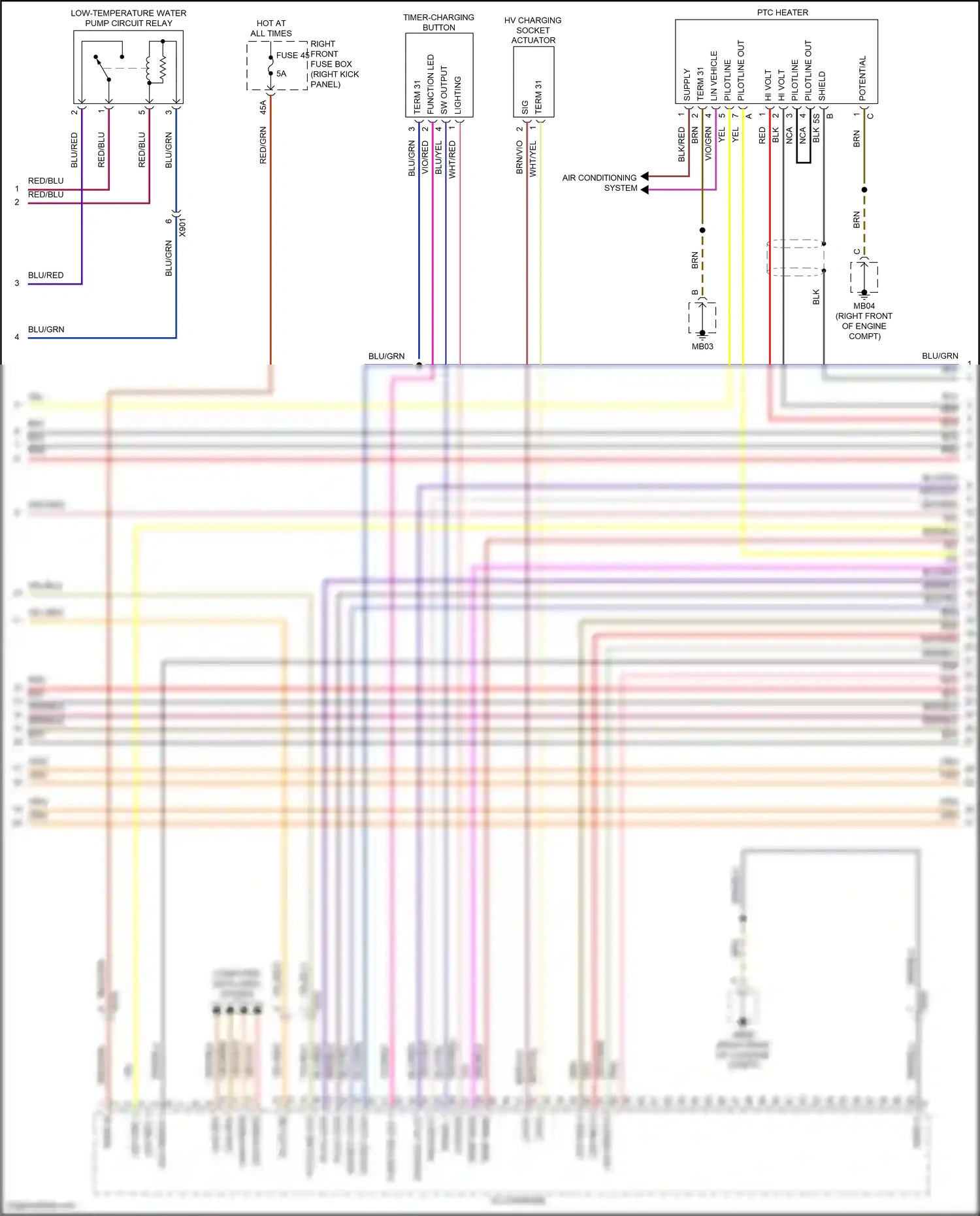 Wiring diagram red for Porsche Panamera 4 970 facelift (2013-2016) (79 of 102)