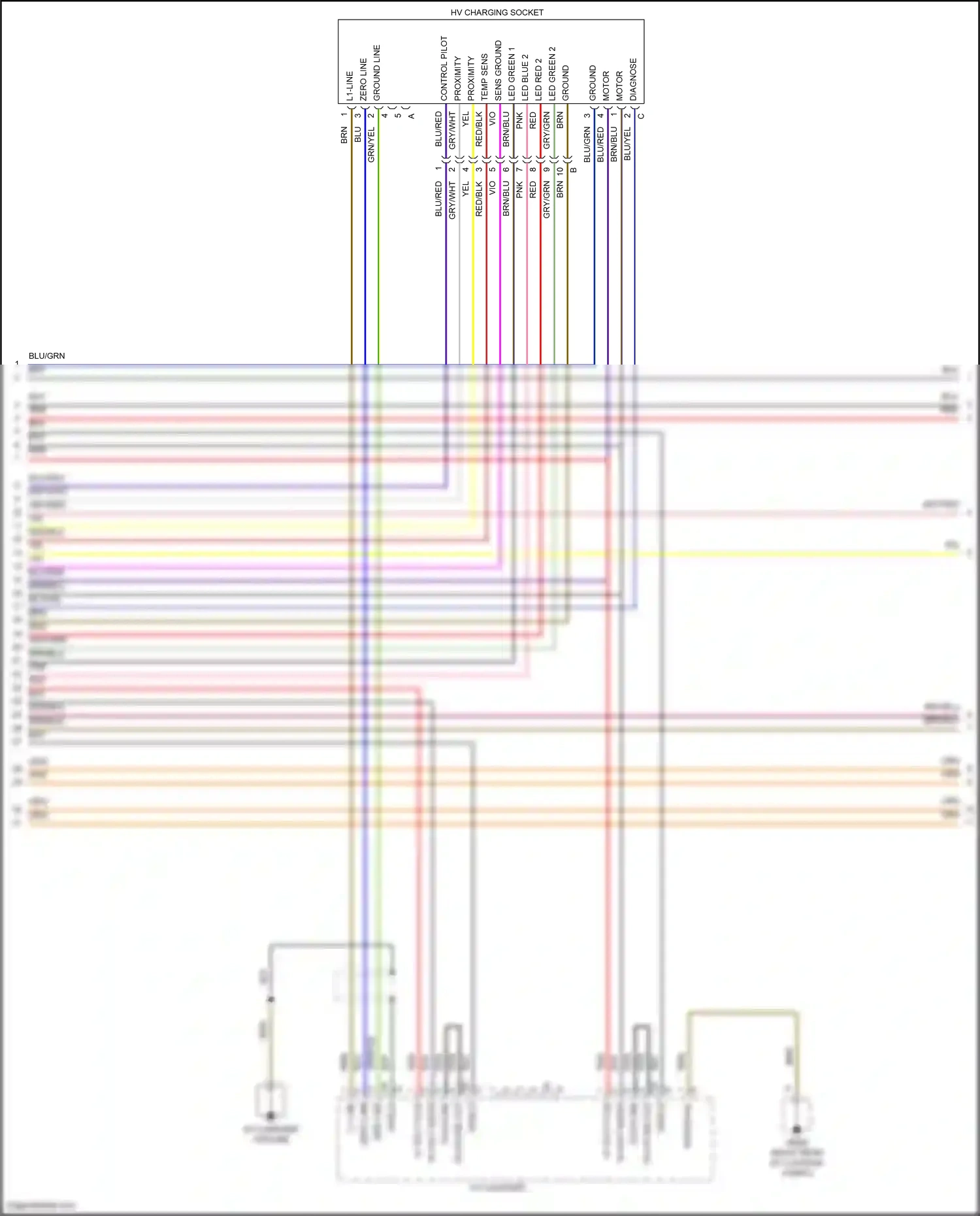 Wiring diagram red/blu for Porsche Panamera 4 970 facelift (2013-2016) (42 of 71)