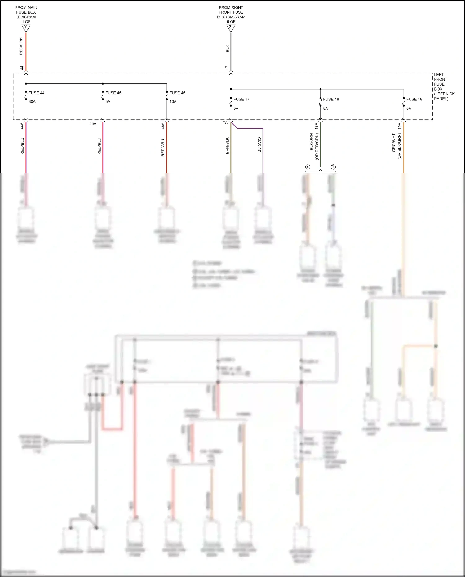 Wiring diagram red/blu for Porsche Panamera 4 970 facelift (2013-2016) (9 of 71)