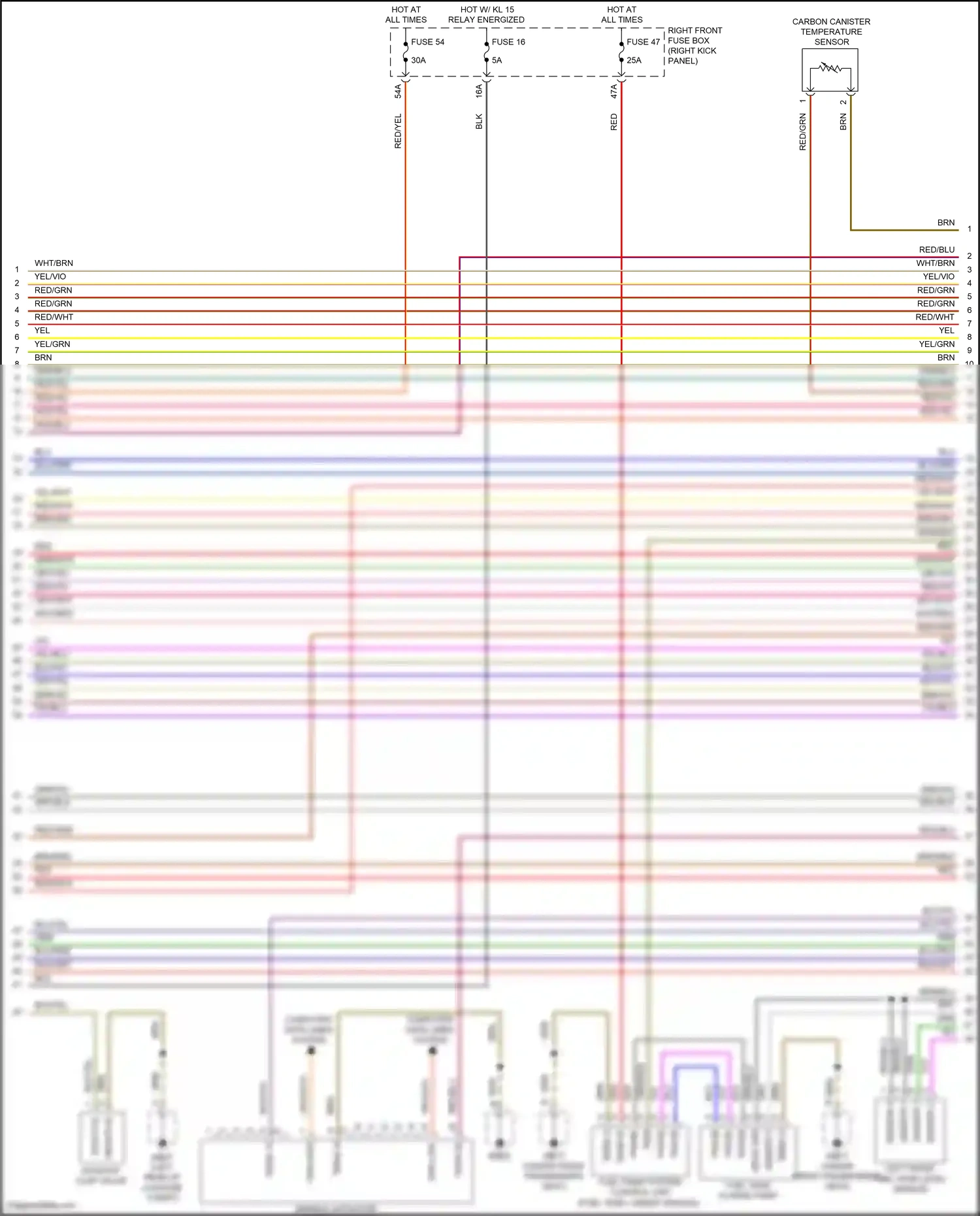 Wiring diagram red/blu for Porsche Panamera 4 970 facelift (2013-2016) (48 of 71)