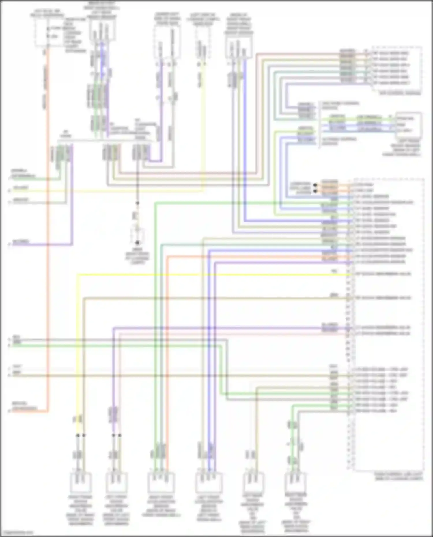 Wiring diagram rf acceleration sensor - for Porsche Panamera 4 970 facelift (2013-2016) (1 of 1)