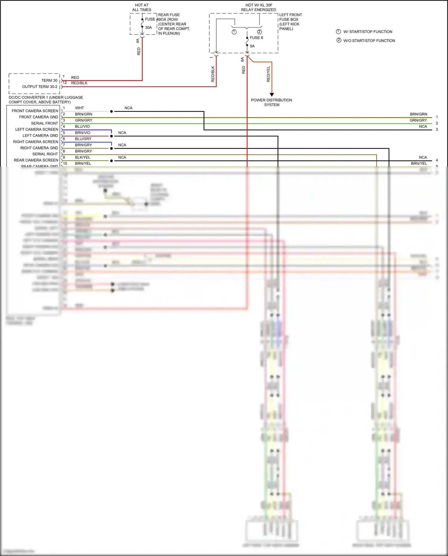 Wiring diagram right vcc camera for Porsche Panamera 4 970 facelift (2013-2016) (1 of 1)