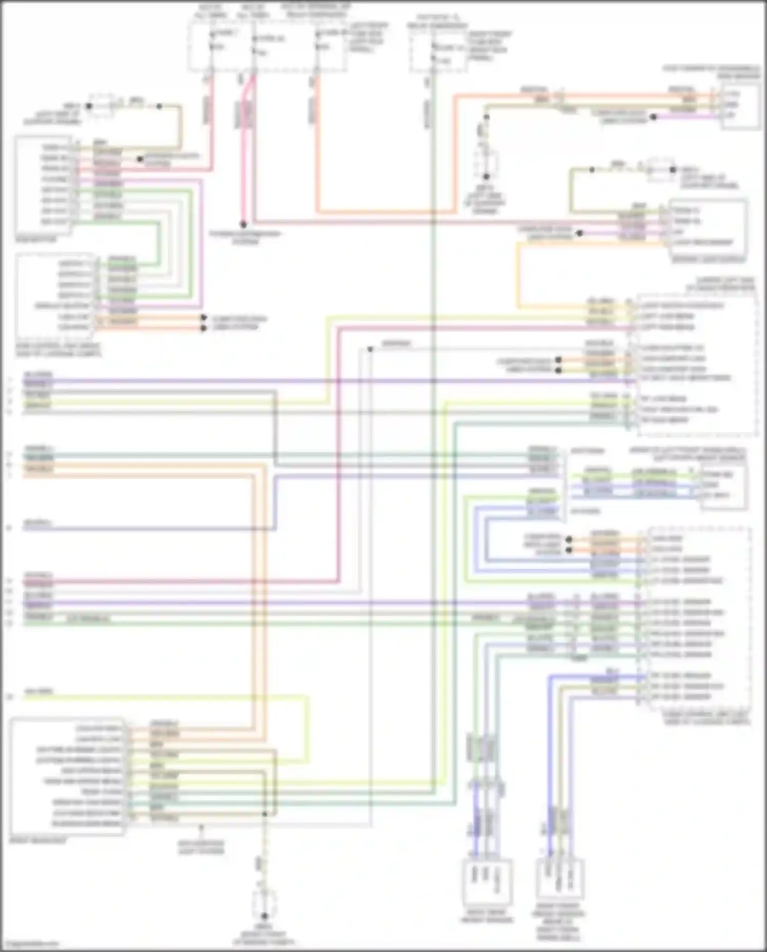 Wiring diagram rr level sensor - for Porsche Panamera 4 970 facelift (2013-2016) (3 of 3)
