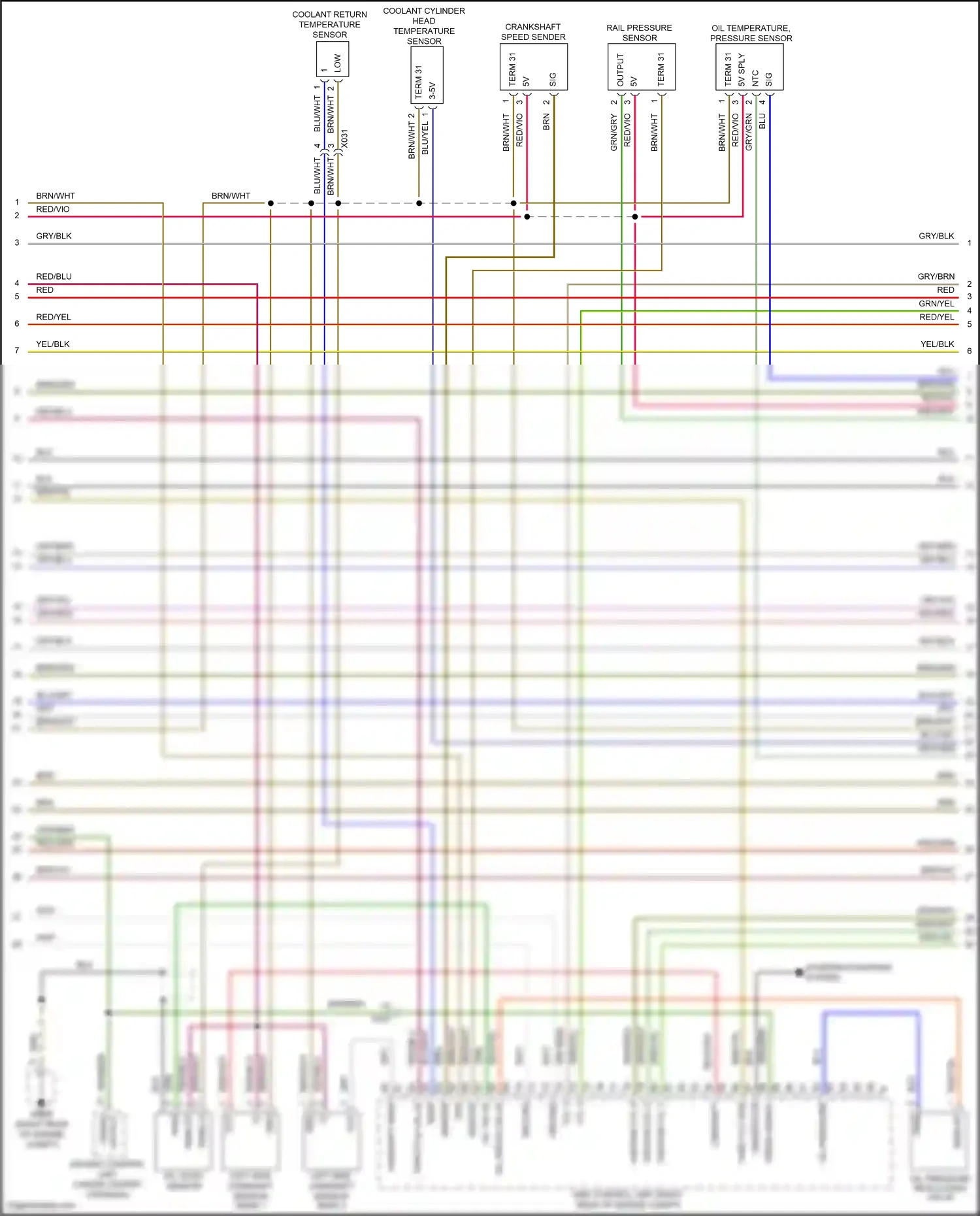 Wiring diagram starting/charging system for Porsche Panamera 4 970 facelift (2013-2016) (6 of 8)