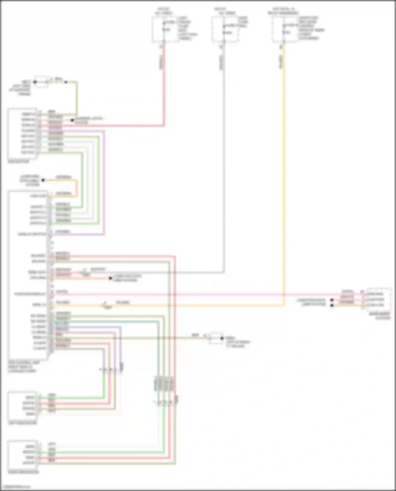 Wiring diagram switch 6 for Porsche Panamera 4 970 facelift (2013-2016) (1 of 4)